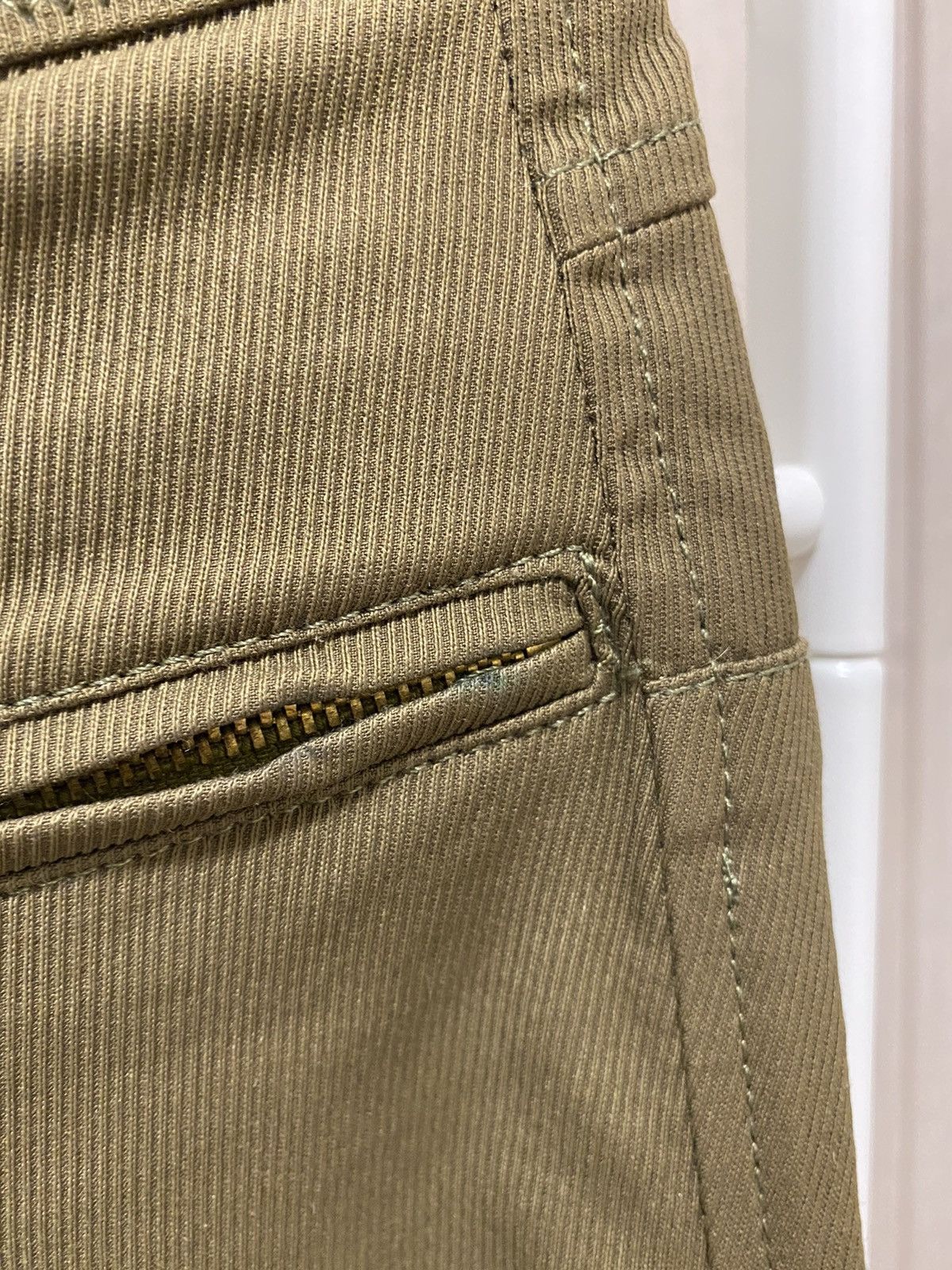 Versace Versace Collection Khaki Zip Ankle Pants Size 26" / US 2 / IT 38 - 6 Thumbnail