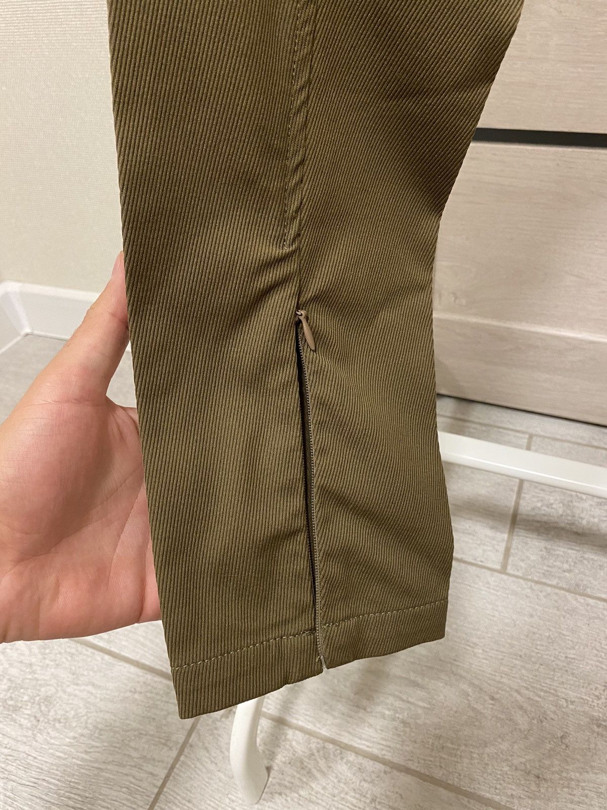 Versace Versace Collection Khaki Zip Ankle Pants Size 26" / US 2 / IT 38 - 11 Thumbnail