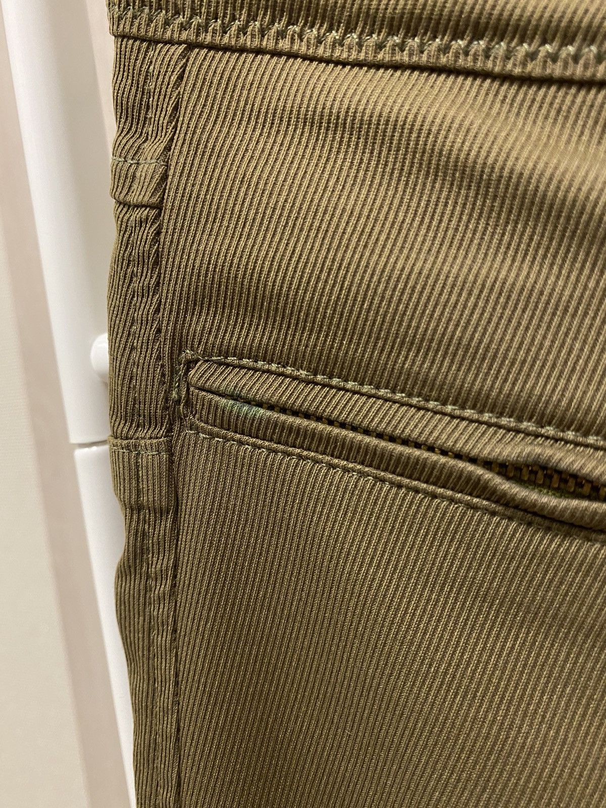 Versace Versace Collection Khaki Zip Ankle Pants Size 26" / US 2 / IT 38 - 5 Thumbnail