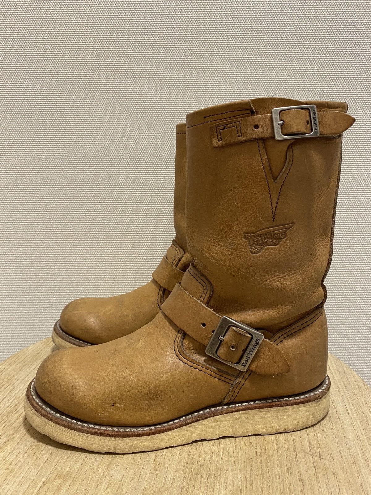 Red Wing 9027 Leather Light Brown Made in USA Size 5.5