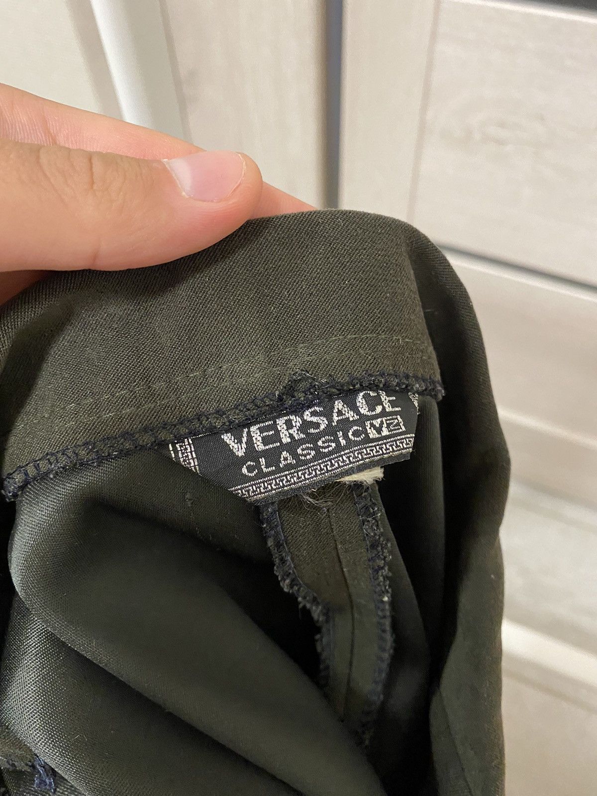 Versace × Vintage Versace Classic V2 Vintage Khaki Women’s Trench Jacket Size M / US 6-8 / IT 42-44 - 9 Thumbnail