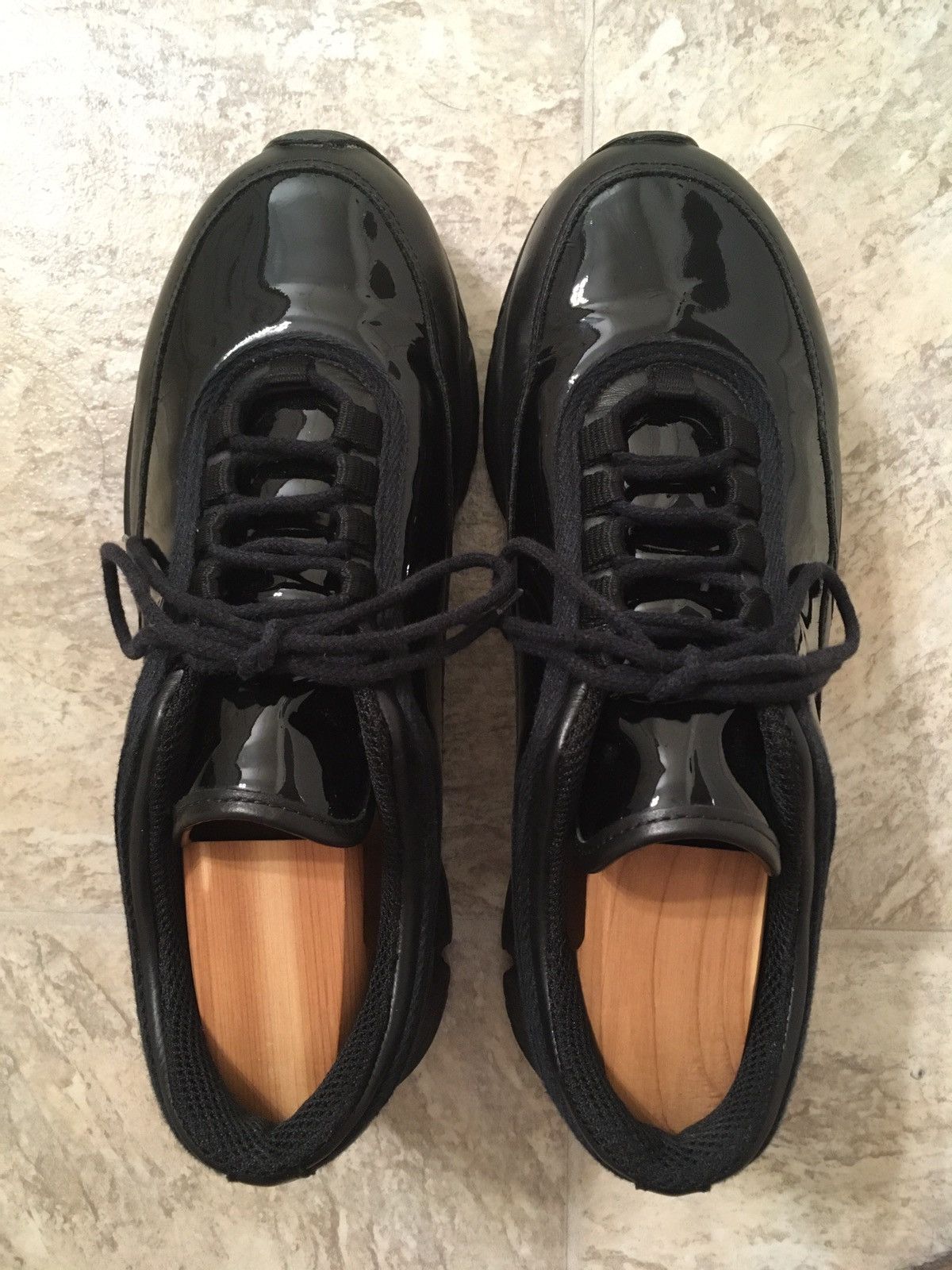 Our Legacy Black Poseidon Patent Sneakers Size US 7 / EU 40 - 5 Thumbnail