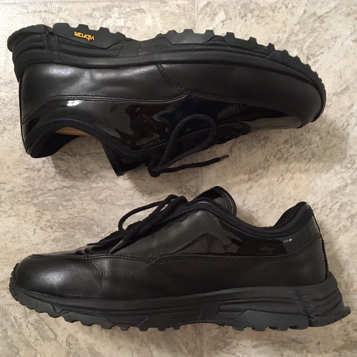Our Legacy Black Poseidon Patent Sneakers Size US 7 / EU 40 - 4 Thumbnail