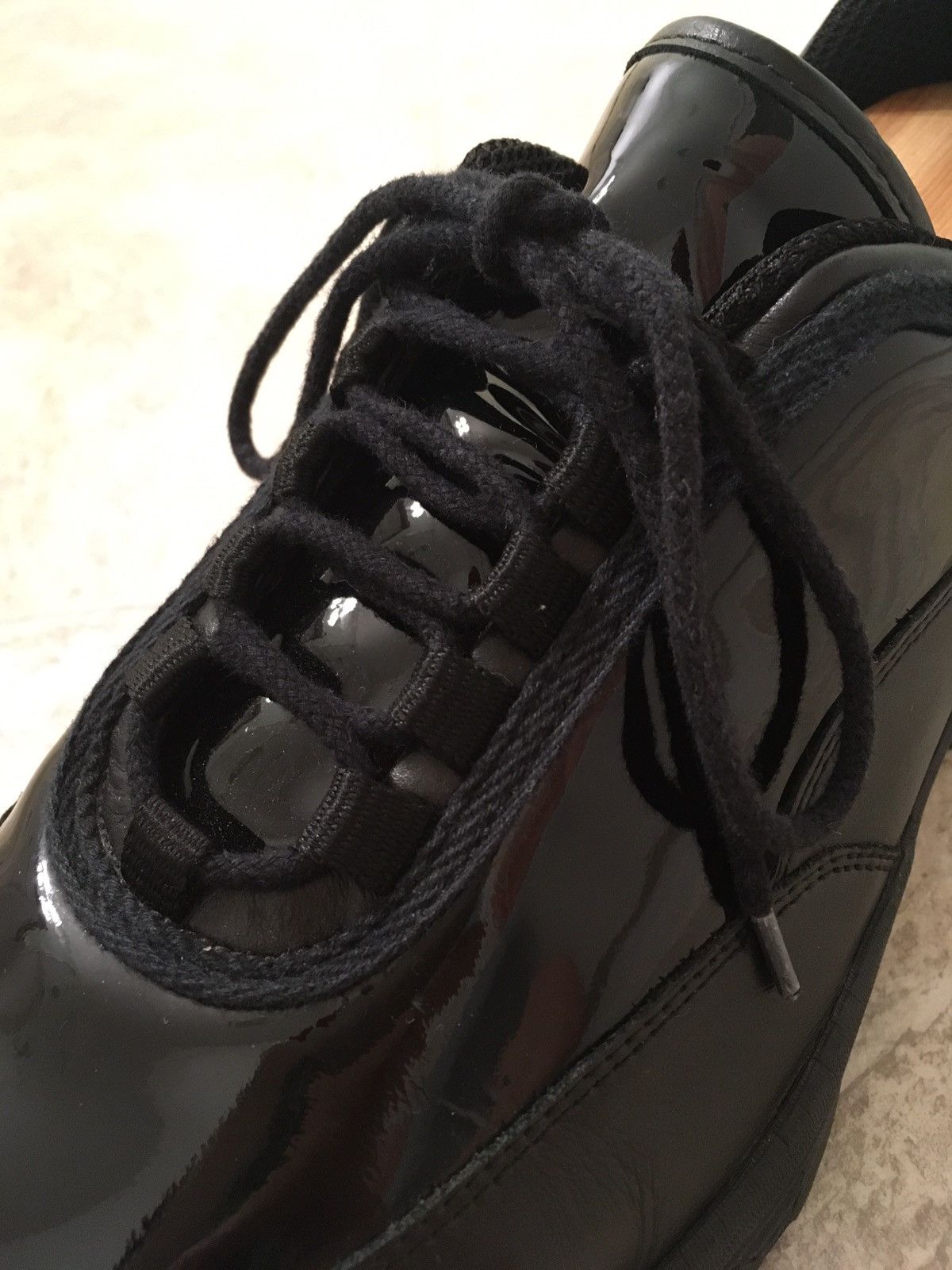Our Legacy Black Poseidon Patent Sneakers Size US 7 / EU 40 - 7 Thumbnail