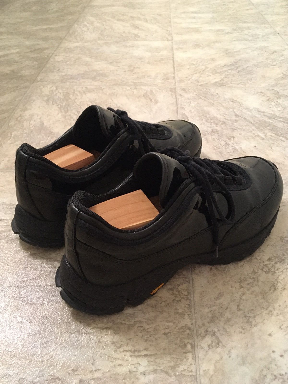 Our Legacy Black Poseidon Patent Sneakers Size US 7 / EU 40 - 2 Thumbnail