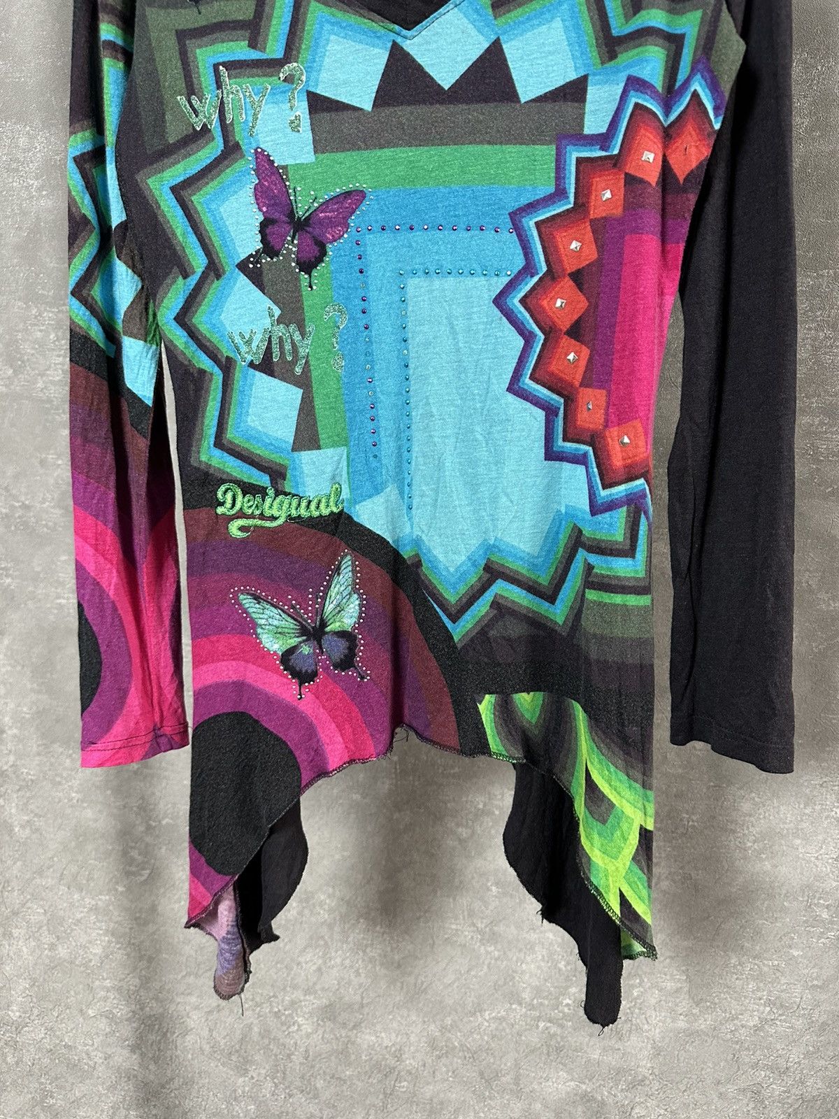 Desigual × Vintage Desigual Vintage Printed Long Sleeve Sweater Size S / US 4 / IT 40 - 3 Thumbnail