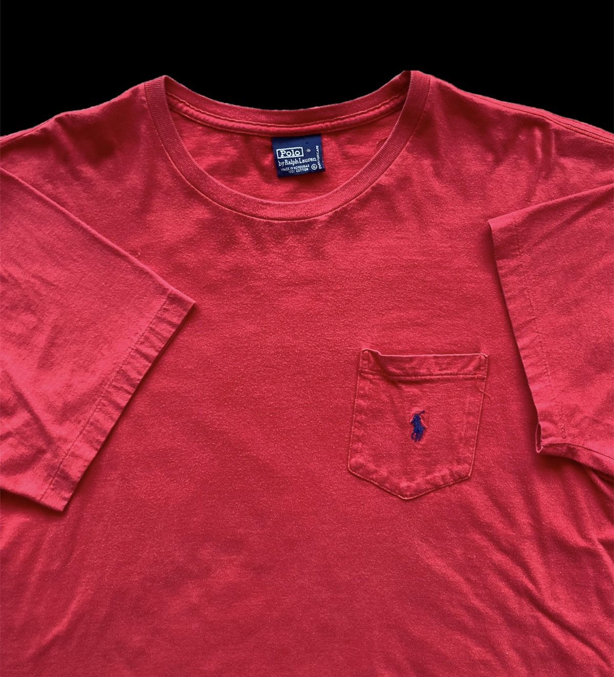 Polo Ralph Lauren × Vintage Vintage 90s Polo Ralph Lauren pocket tee Size US XL / EU 56 / 4 - 4 Thumbnail