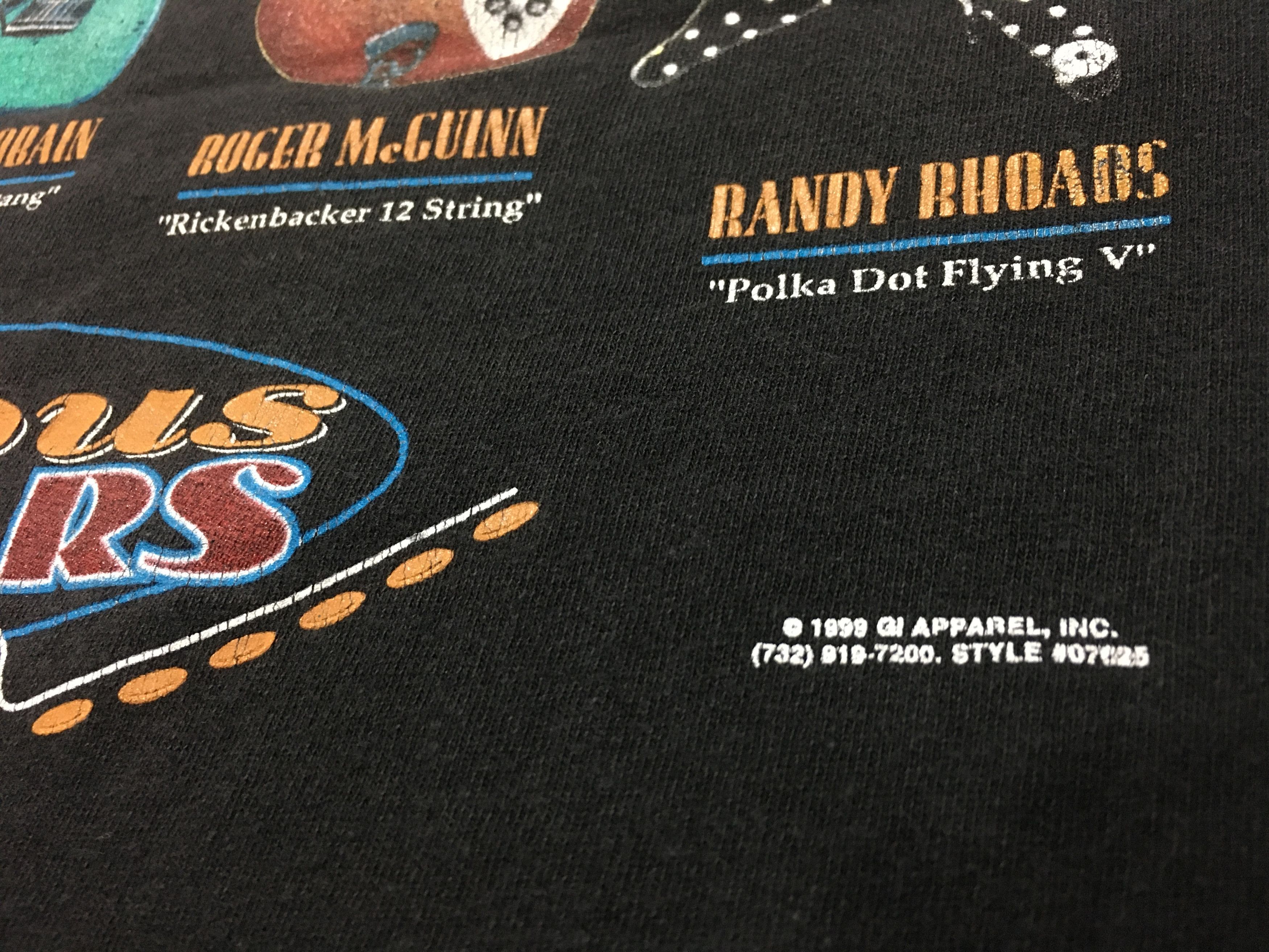 Band Tees × Vintage 1999 Vintage Famous Guitars Shirt Kurt contain Prince Size US L / EU 52-54 / 3 - 3 Thumbnail