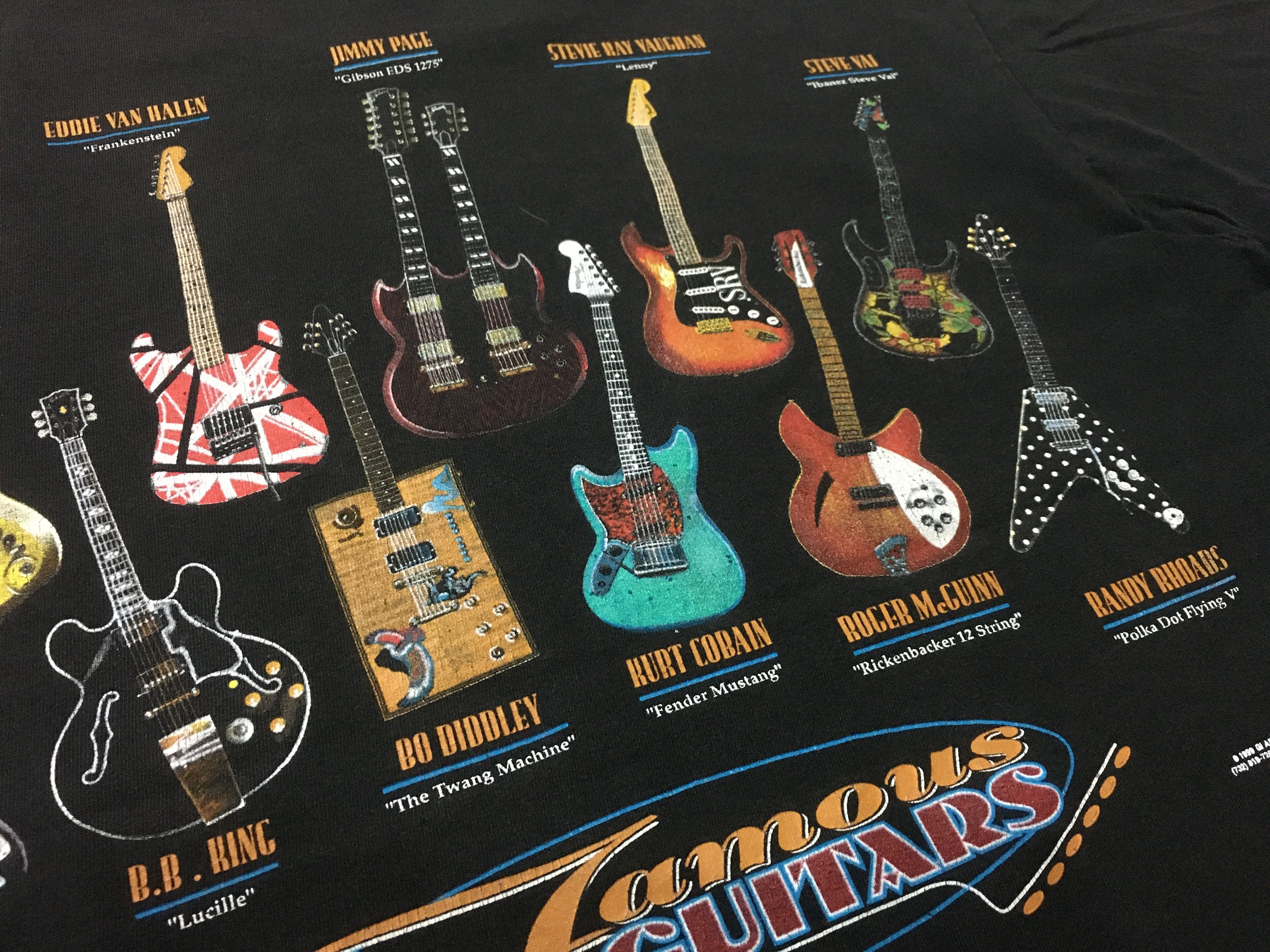 Band Tees × Vintage 1999 Vintage Famous Guitars Shirt Kurt contain Prince Size US L / EU 52-54 / 3 - 8 Thumbnail