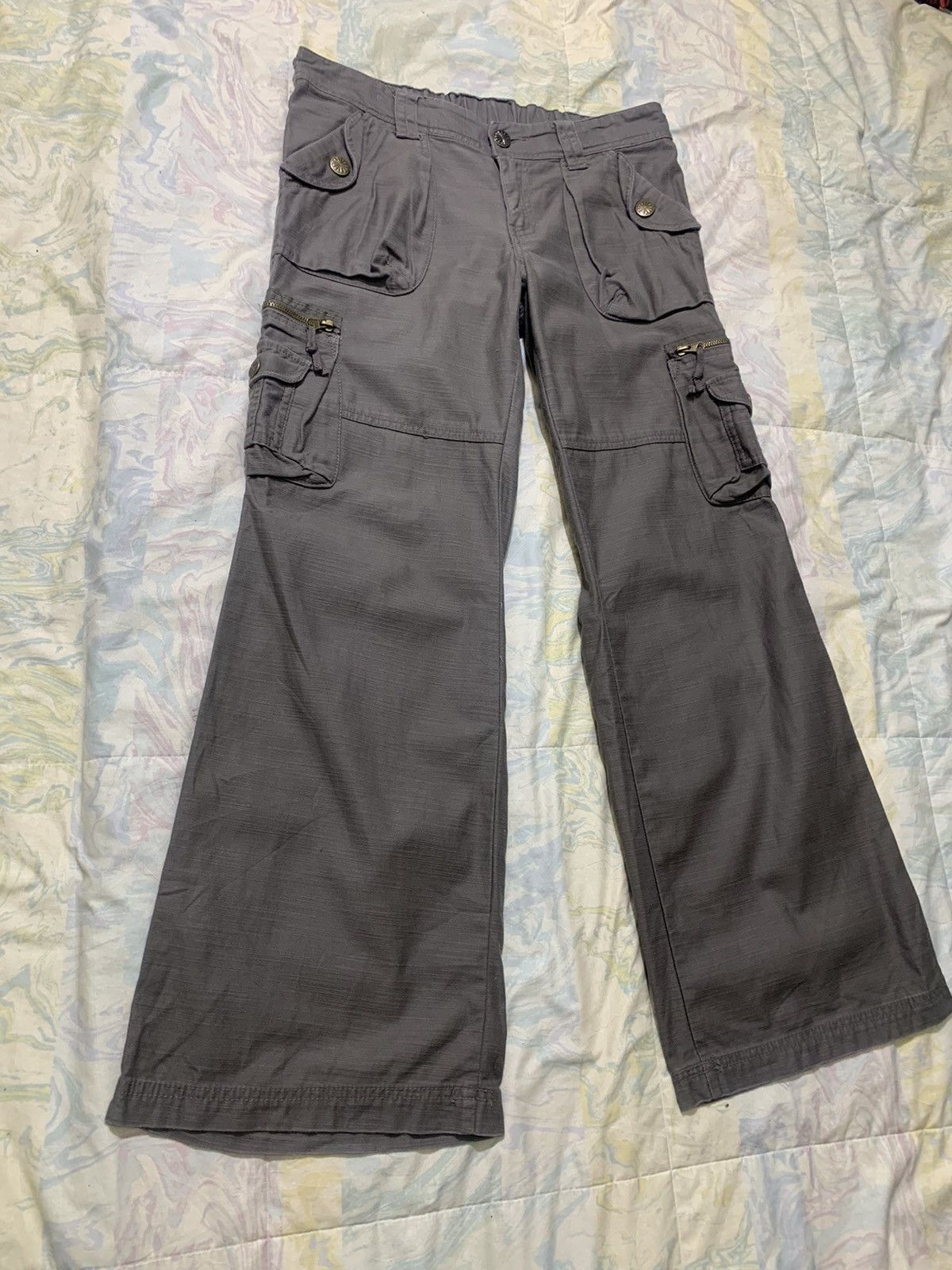Japanese Brand Japanese brand avant garde woman flare tactical cargo pants Size 32" / US 10 / IT 46 - 4 Thumbnail