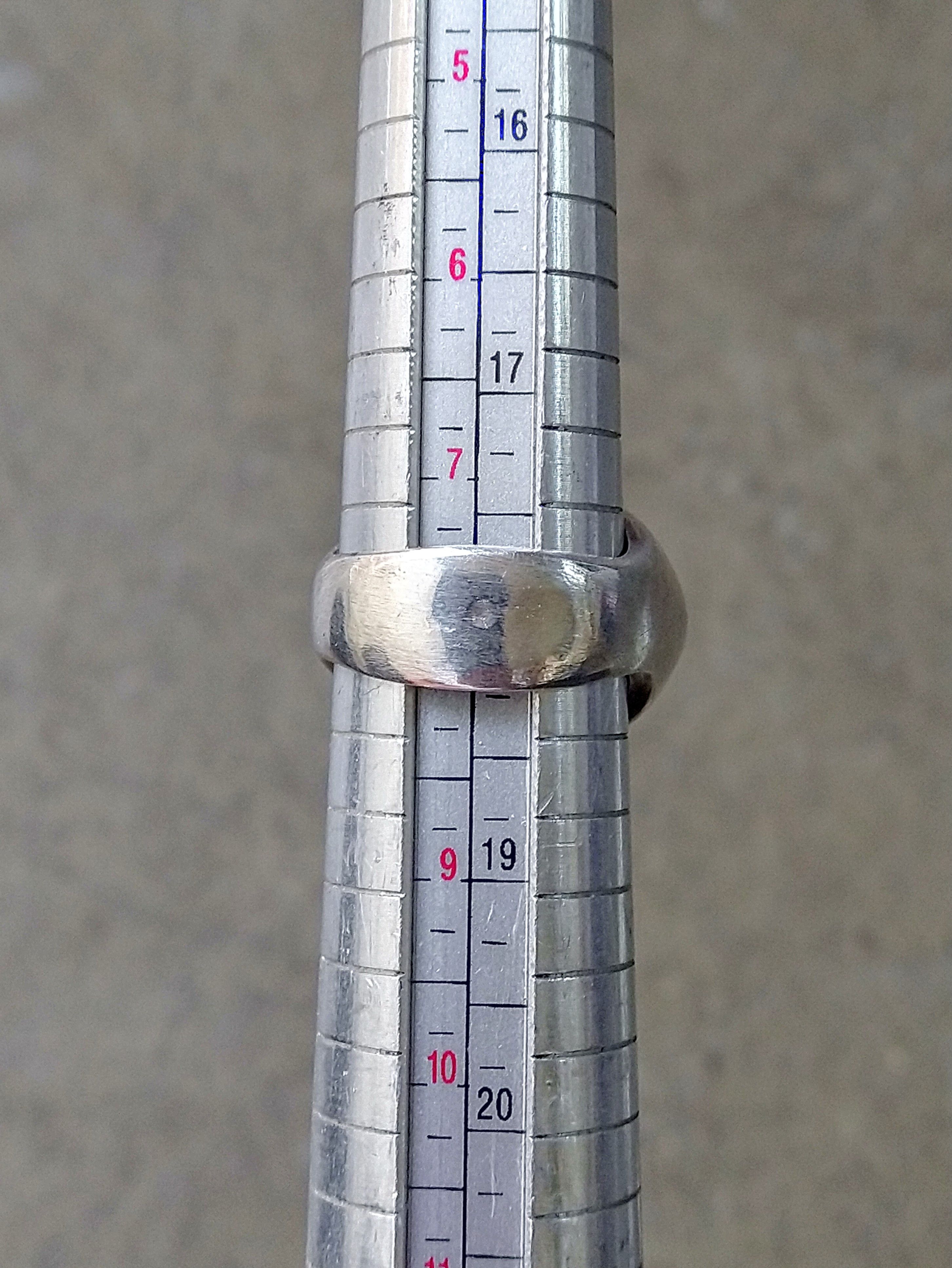 Jewelry Vintage Sterling Silver Ring Size 7.5 Turquoise Modern Size ONE SIZE - 14 Thumbnail