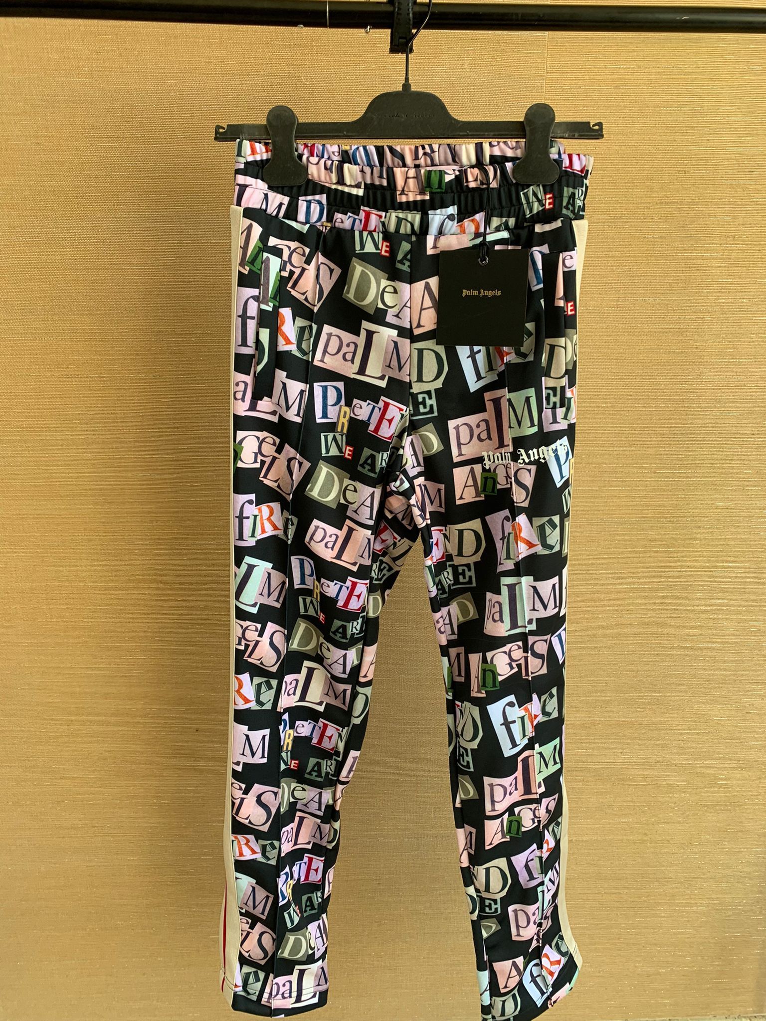 Palm Angels Ransom Print Track Pants IN Rainbow Size US 32 / EU 48 - 3 Thumbnail