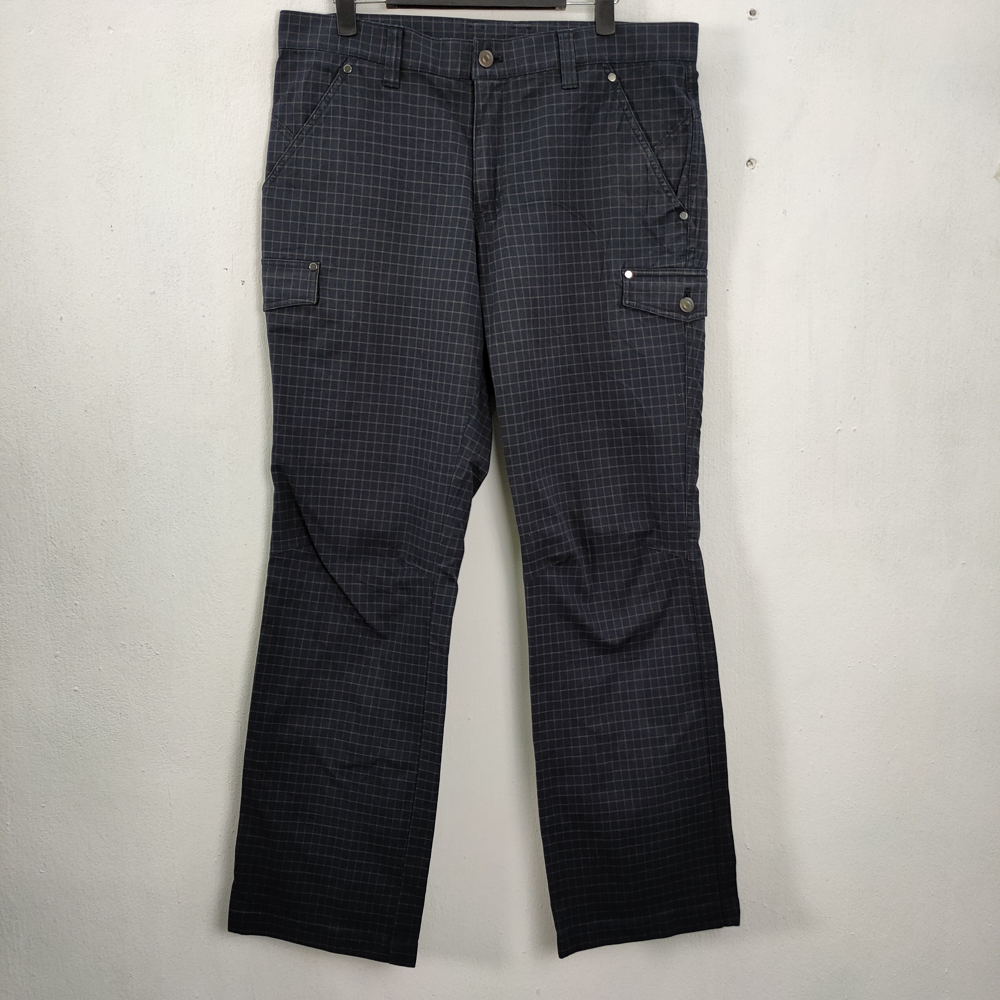 Japanese Brand Ignio checkered Cargo utility pants multi pocket | Grailed