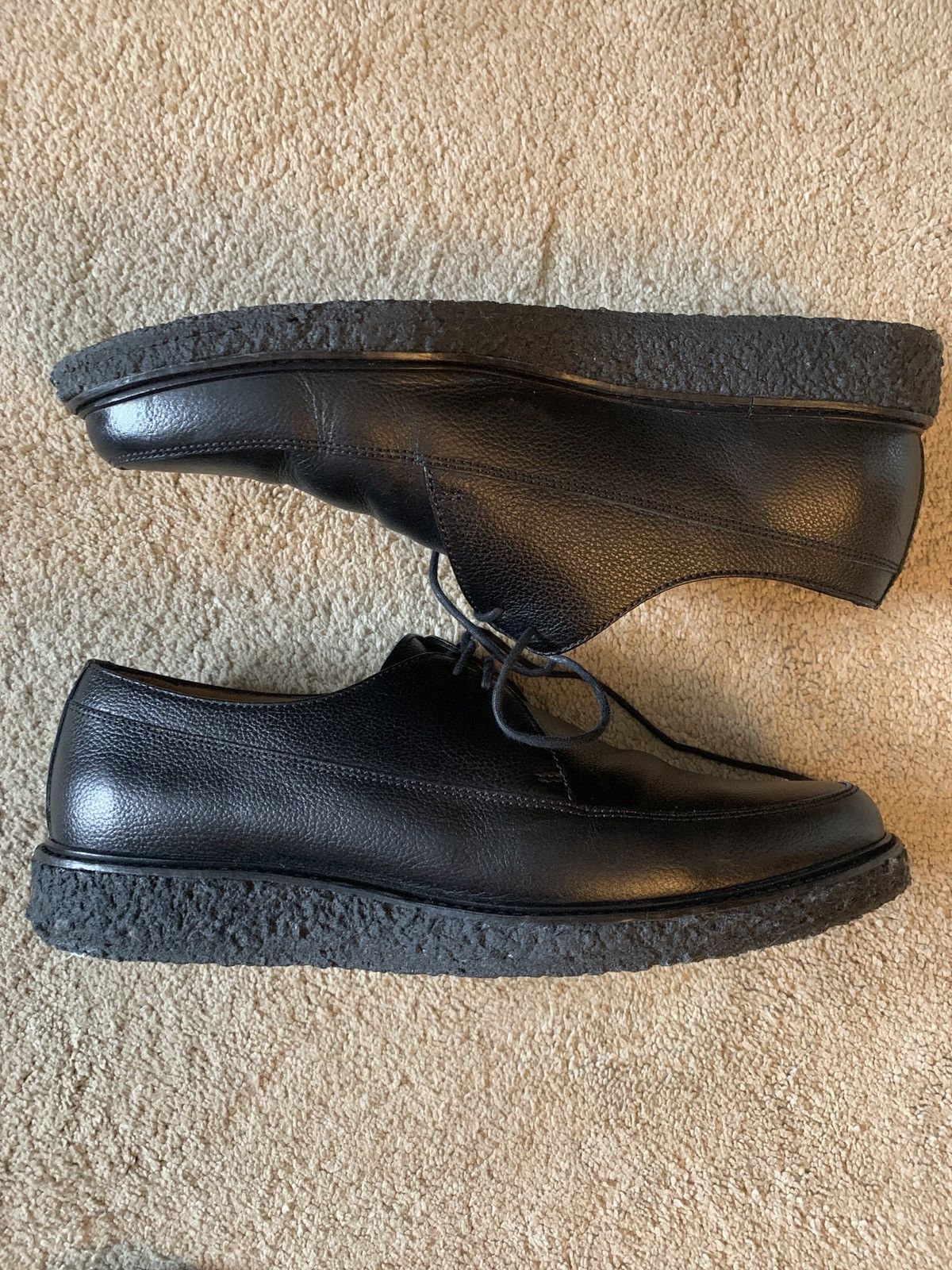 A.P.C. APC Creeper Leather Derby Crepe Sole sz 44 - No Box Size US 11 / EU 44 - 2 Thumbnail