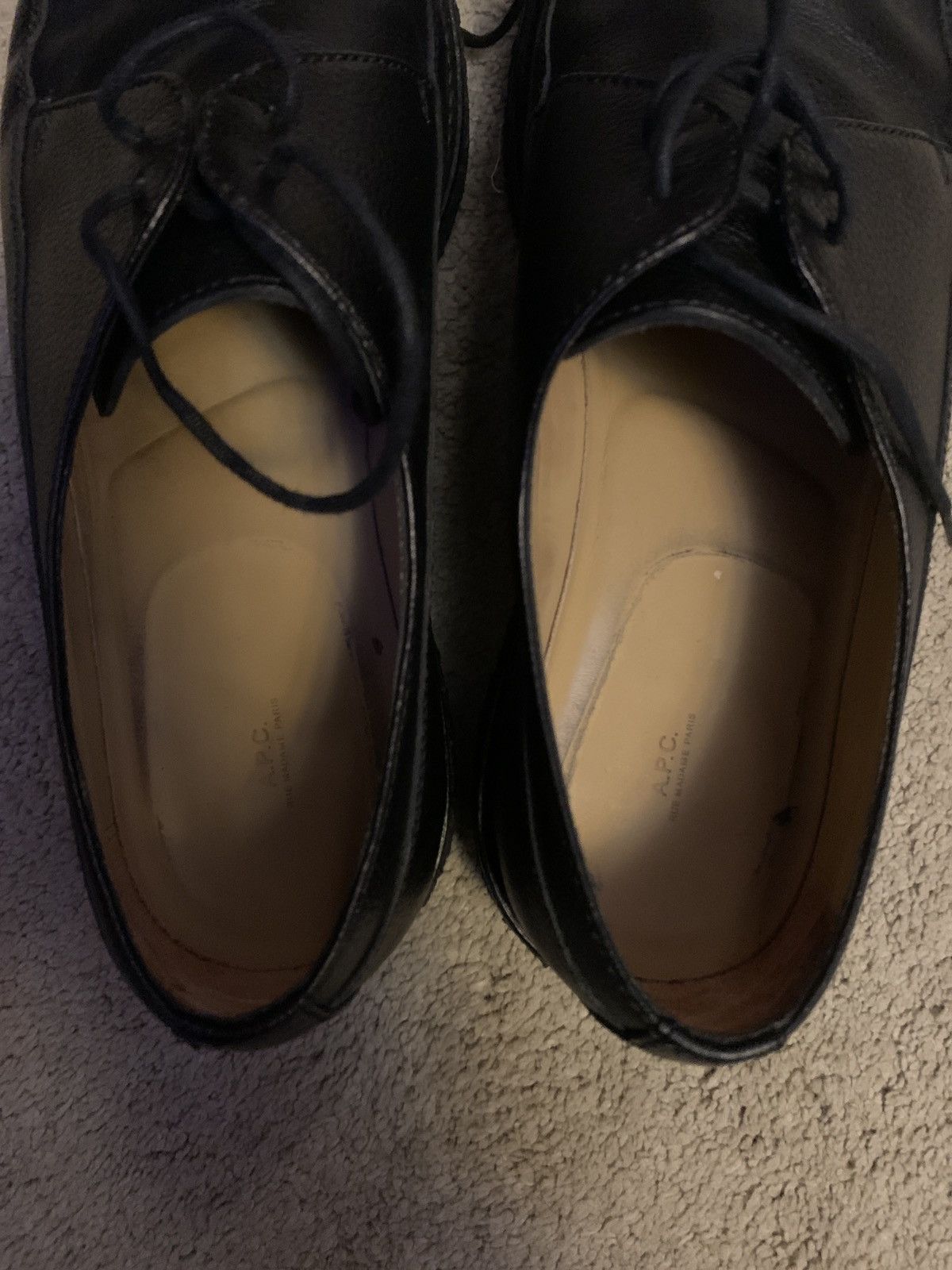 A.P.C. APC Creeper Leather Derby Crepe Sole sz 44 - No Box Size US 11 / EU 44 - 5 Thumbnail