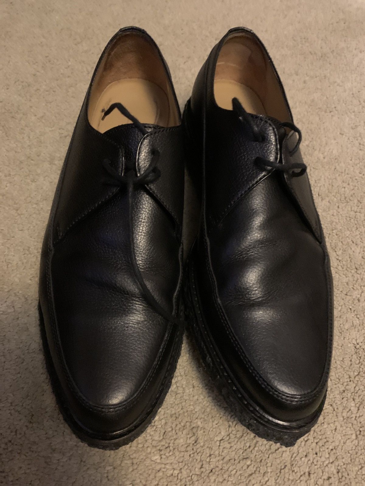 A.P.C. APC Creeper Leather Derby Crepe Sole sz 44 - No Box Size US 11 / EU 44 - 6 Thumbnail
