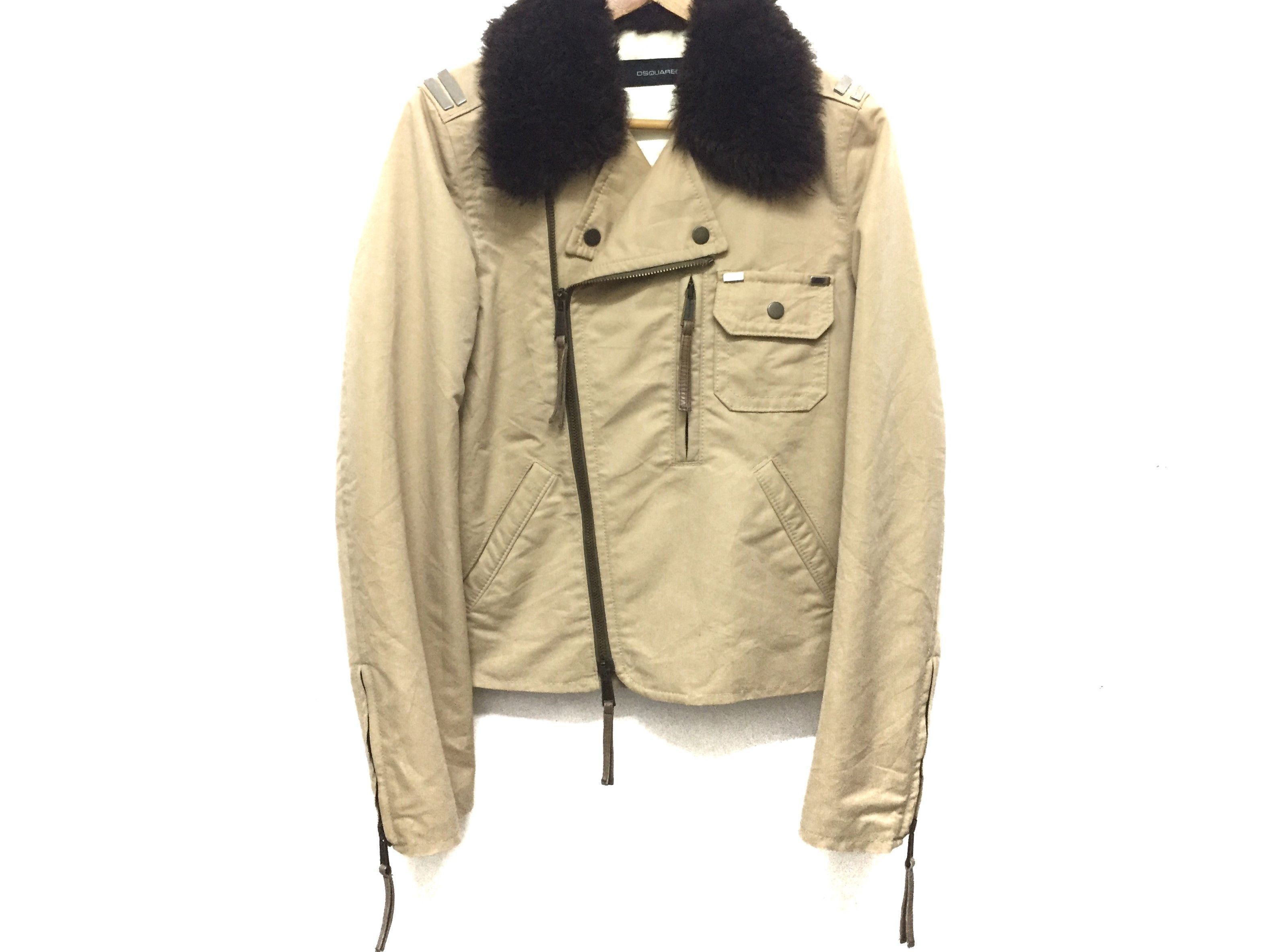 Dsquared2 AW2005 Dsquared2 Damage rider fur collar jacket Size US S / EU 44-46 / 1 - 4 Thumbnail