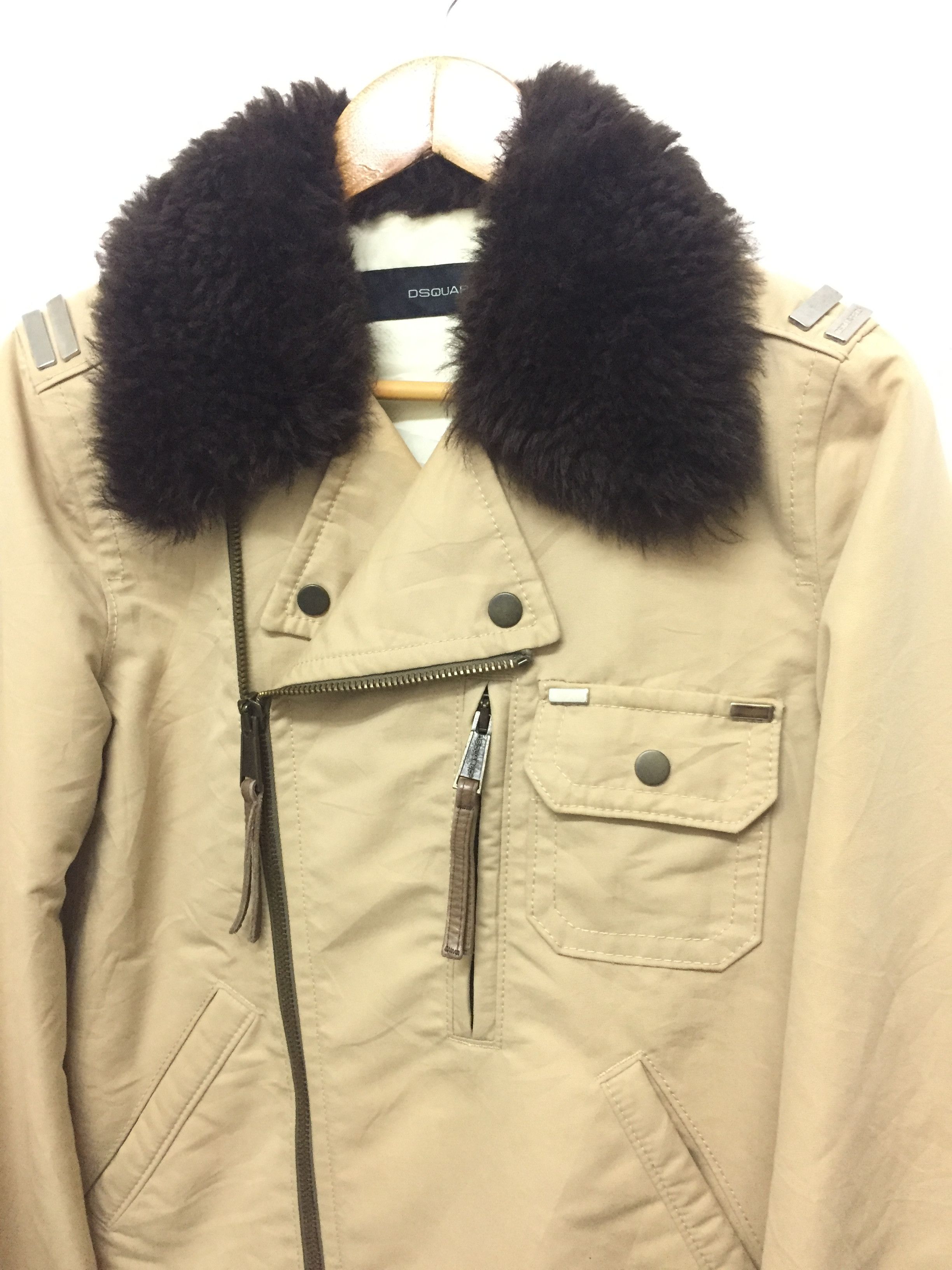 Dsquared2 AW2005 Dsquared2 Damage rider fur collar jacket Size US S / EU 44-46 / 1 - 6 Thumbnail