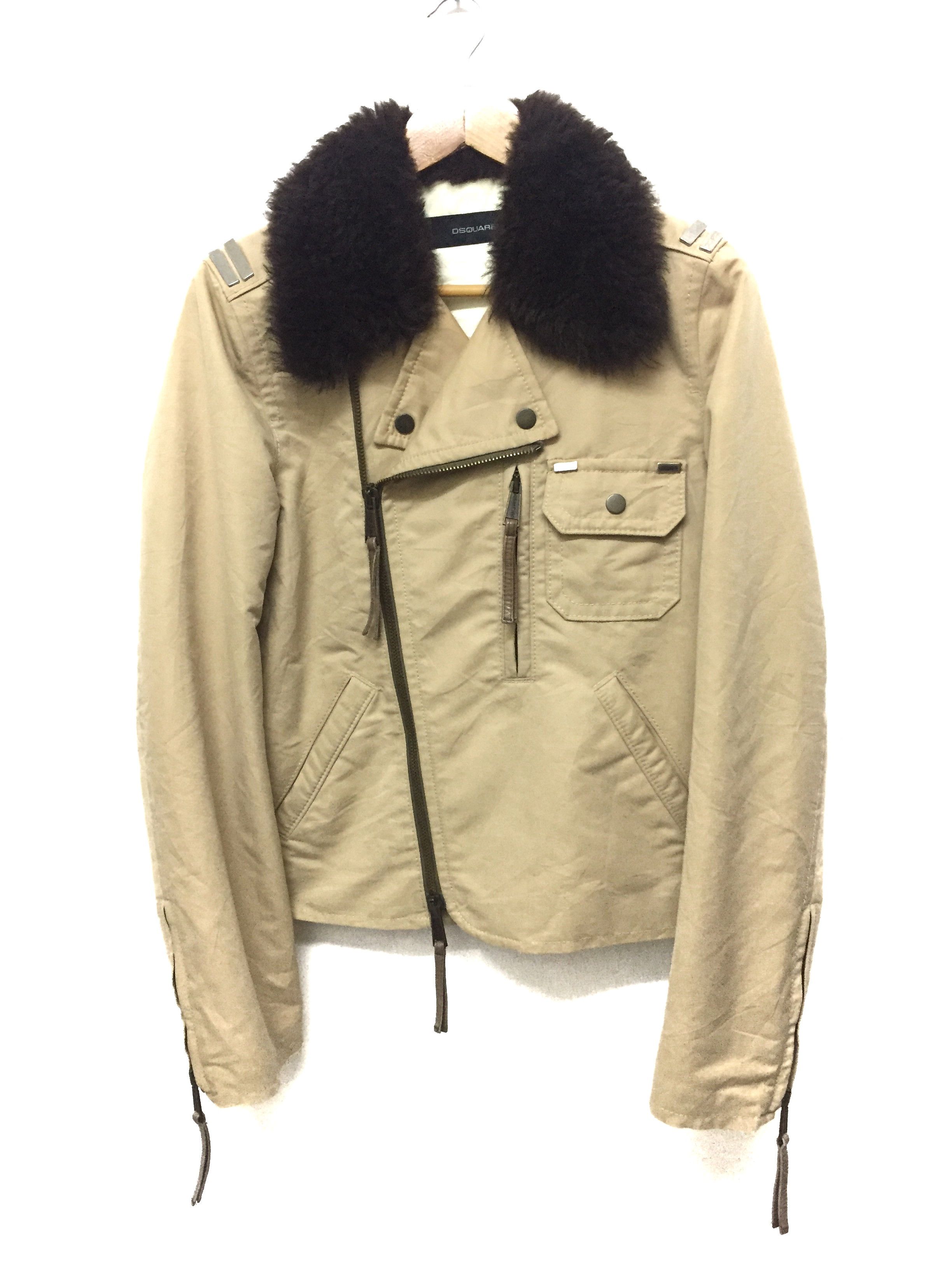 Dsquared2 AW2005 Dsquared2 Damage rider fur collar jacket Size US S / EU 44-46 / 1 - 2 Thumbnail