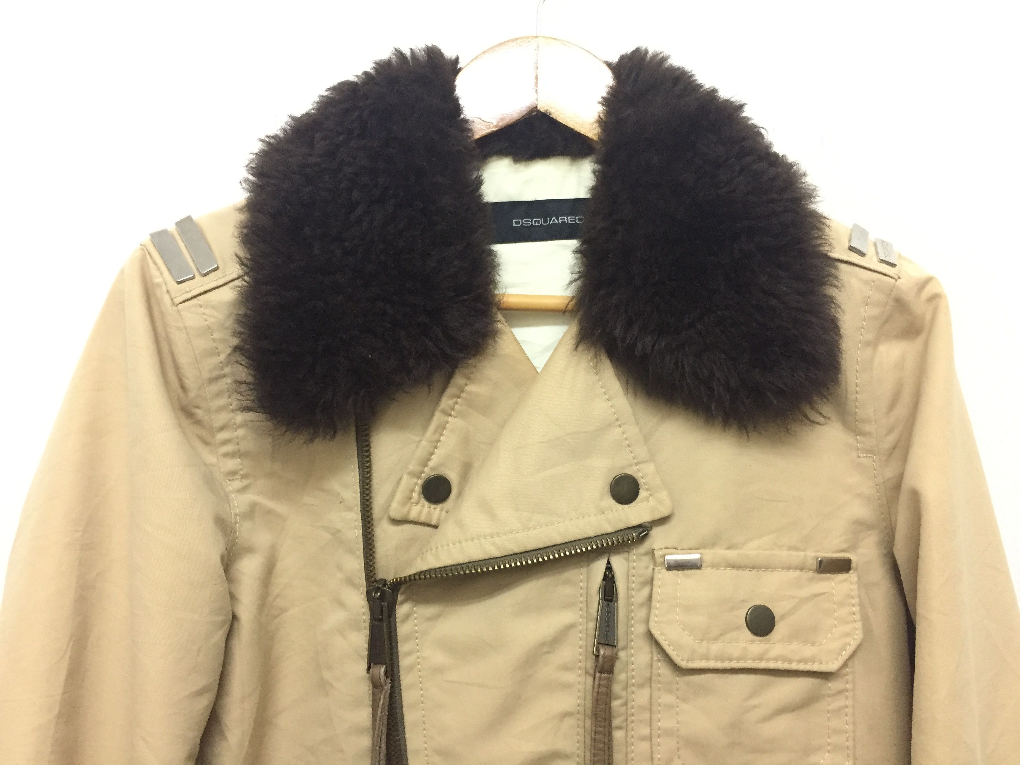 Dsquared2 AW2005 Dsquared2 Damage rider fur collar jacket Size US S / EU 44-46 / 1 - 5 Thumbnail
