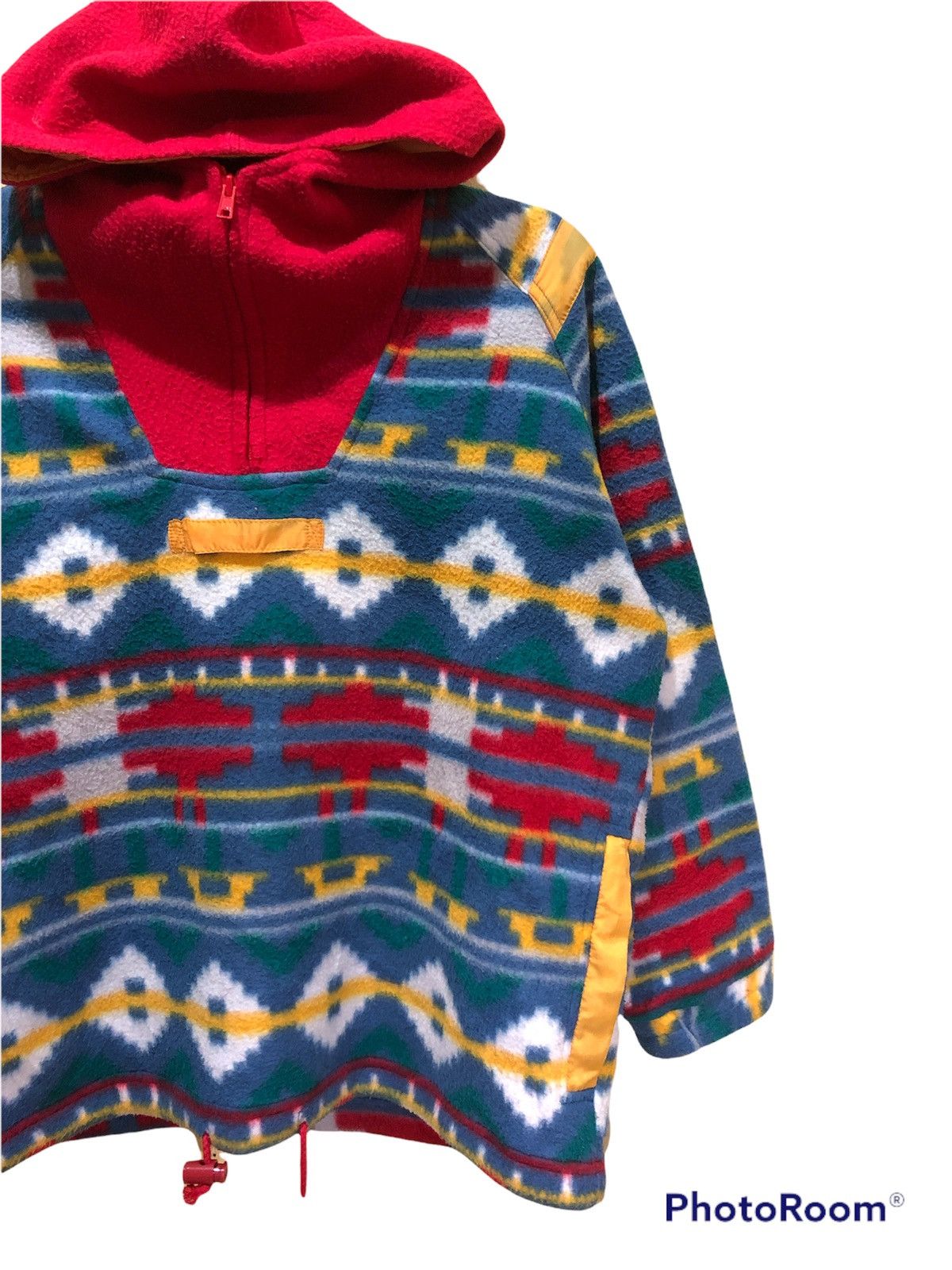 Japanese Brand MANX fleece pullover Hodie very nice patern Size US L / EU 52-54 / 3 - 4 Thumbnail