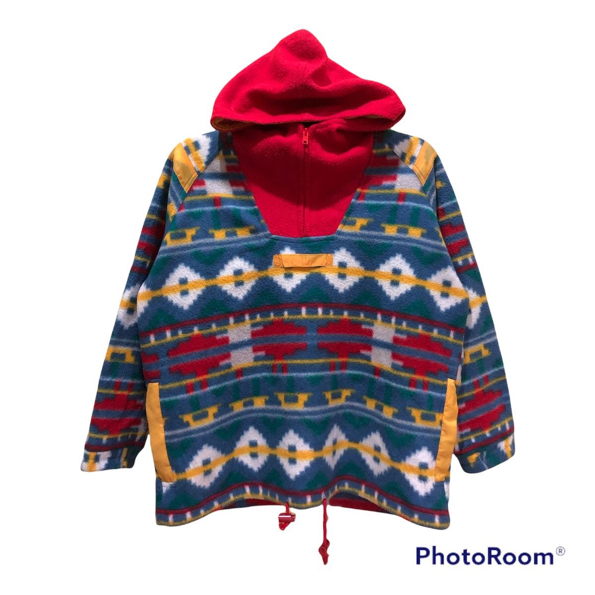 Japanese Brand MANX fleece pullover Hodie very nice patern Size US L / EU 52-54 / 3 - 1 Thumbnail