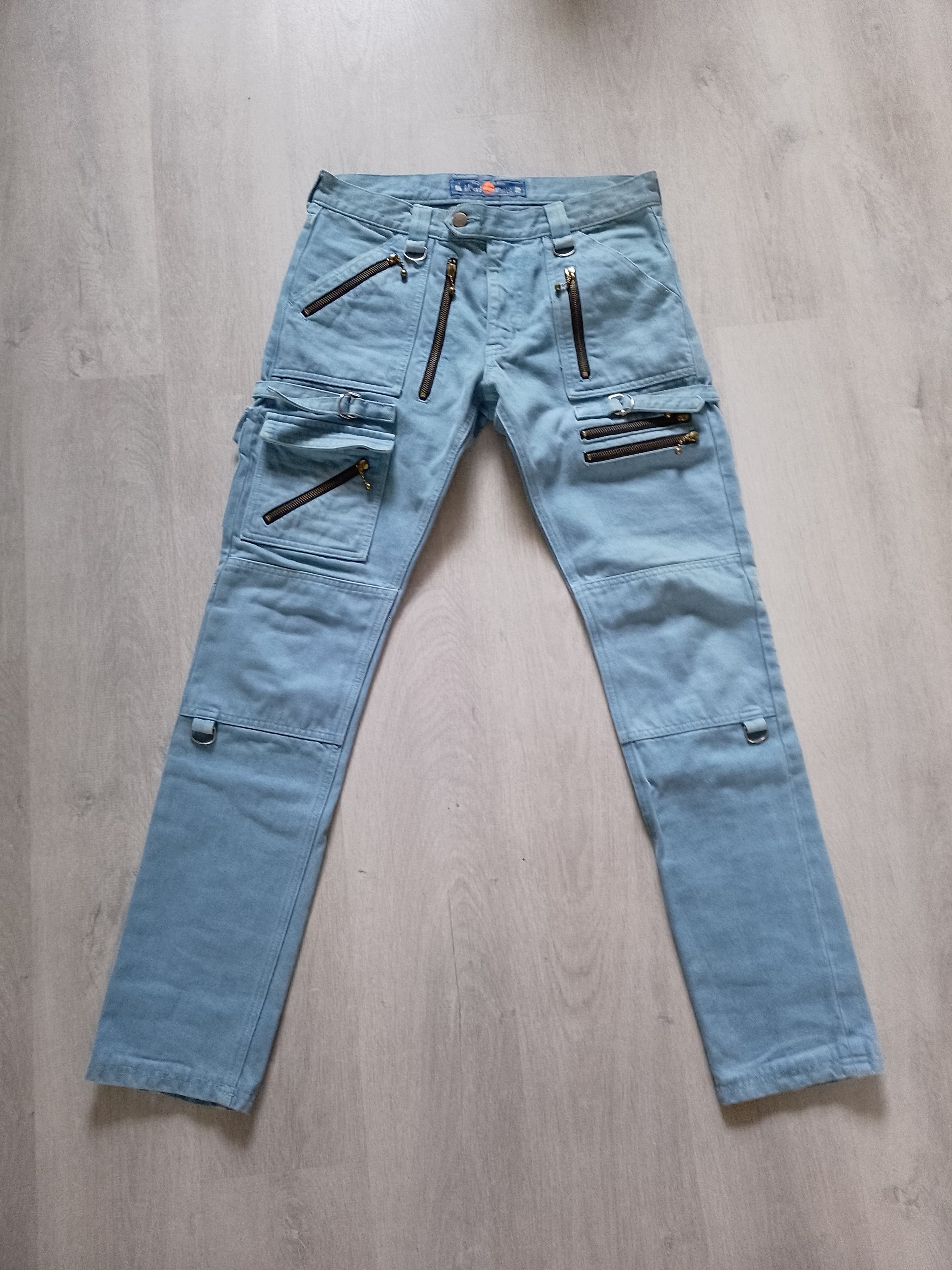 image of Blackmeans Biker Bondage "dogi" Denim in Blue, Men's (Size 29)