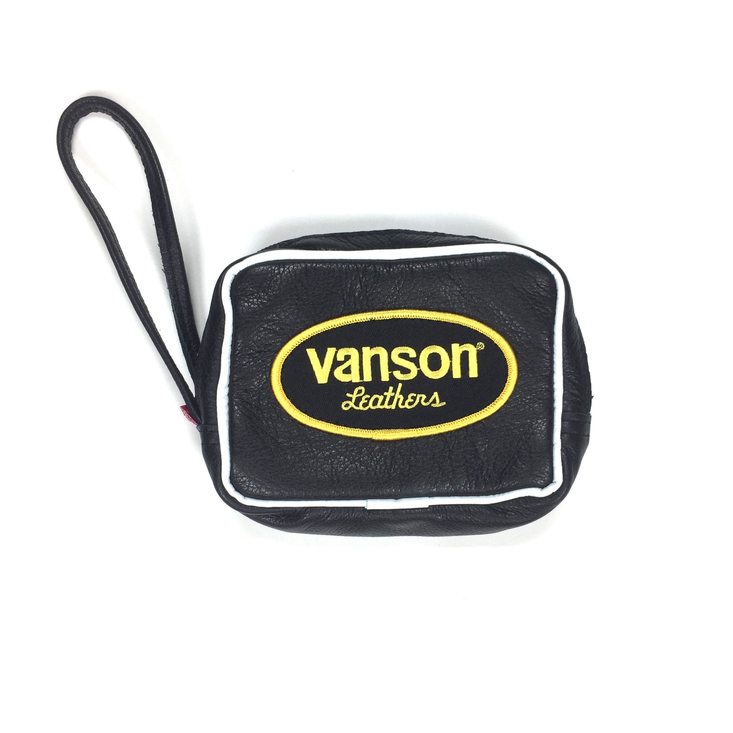 Supreme Vanson SS17 Black Leather Wrist Bag DS