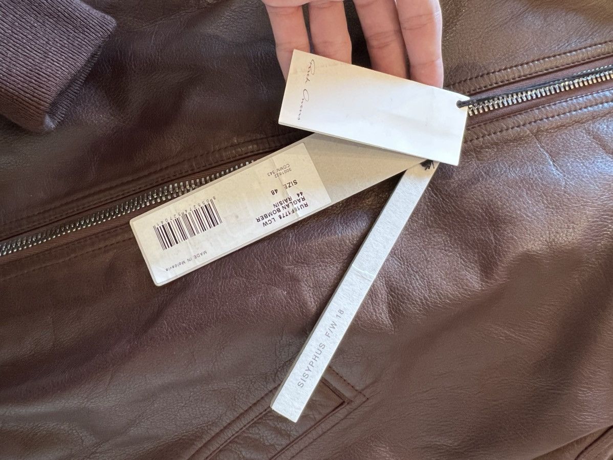 Rick Owens RICK OWENS MAINLINE LEATHER RAGLAN BOMBER LACE SIZE48 Size US M / EU 48-50 / 2 - 4 Thumbnail
