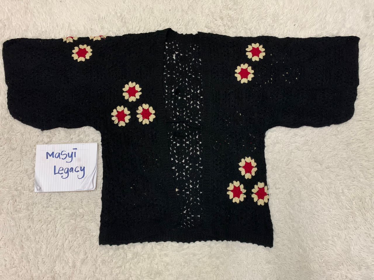 Japanese Brand Kimono knit jacket Size US L / EU 52-54 / 3 - 1 Thumbnail