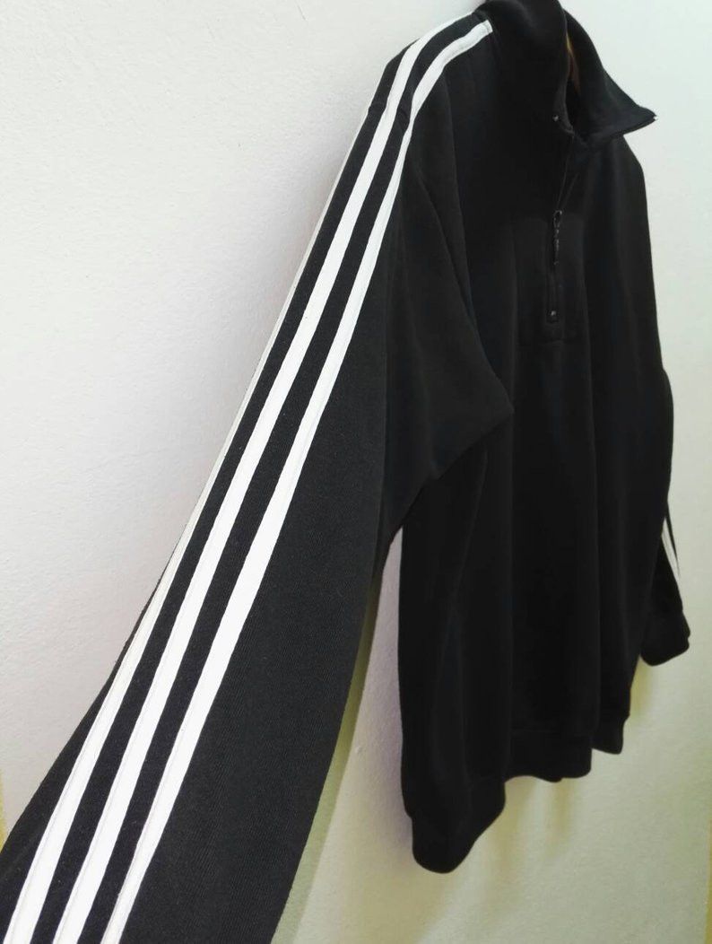 Adidas 🔥Vintage🔥 Adidas 90s Half Zipper Good Condition Size US L / EU 52-54 / 3 - 4 Thumbnail