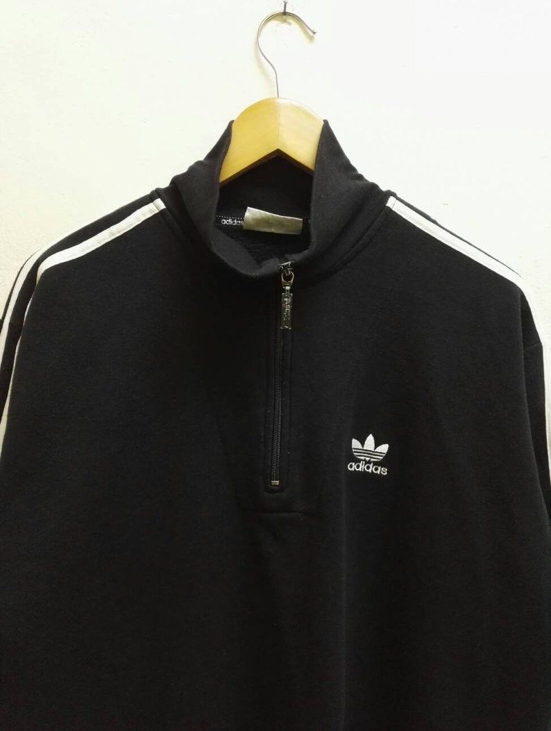 Adidas 🔥Vintage🔥 Adidas 90s Half Zipper Good Condition Size US L / EU 52-54 / 3 - 2 Thumbnail