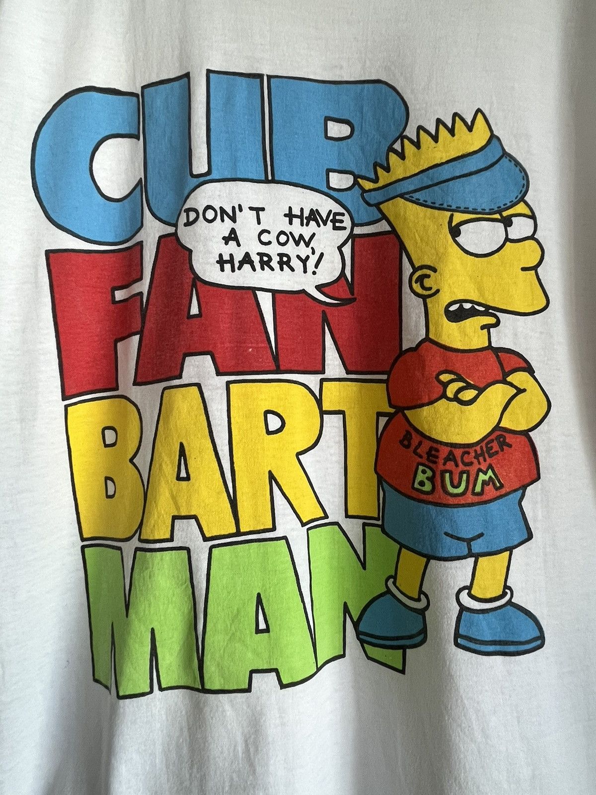 Vintage Cub fan art man The Simpsons ft14 Size US L / EU 52-54 / 3 - 2 Thumbnail