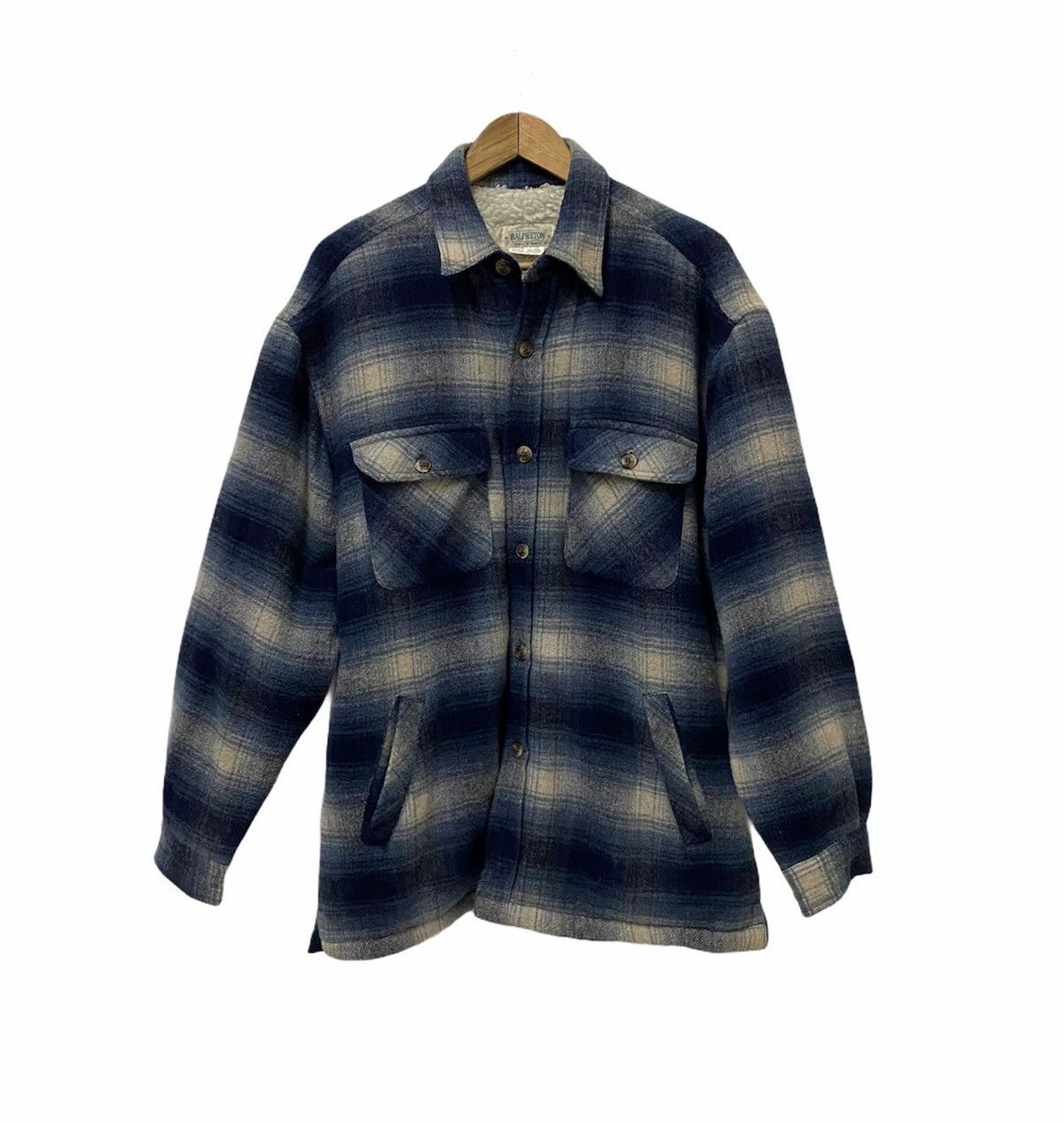 Flannel Vintage Ralph Eton Sherpa Flannel Button Up Shirt Size US L / EU 52-54 / 3 - 3 Thumbnail