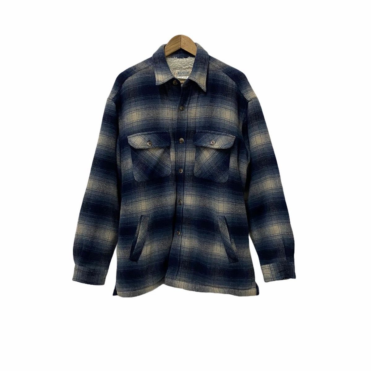Flannel Vintage Ralph Eton Sherpa Flannel Button Up Shirt Size US L / EU 52-54 / 3 - 1 Thumbnail