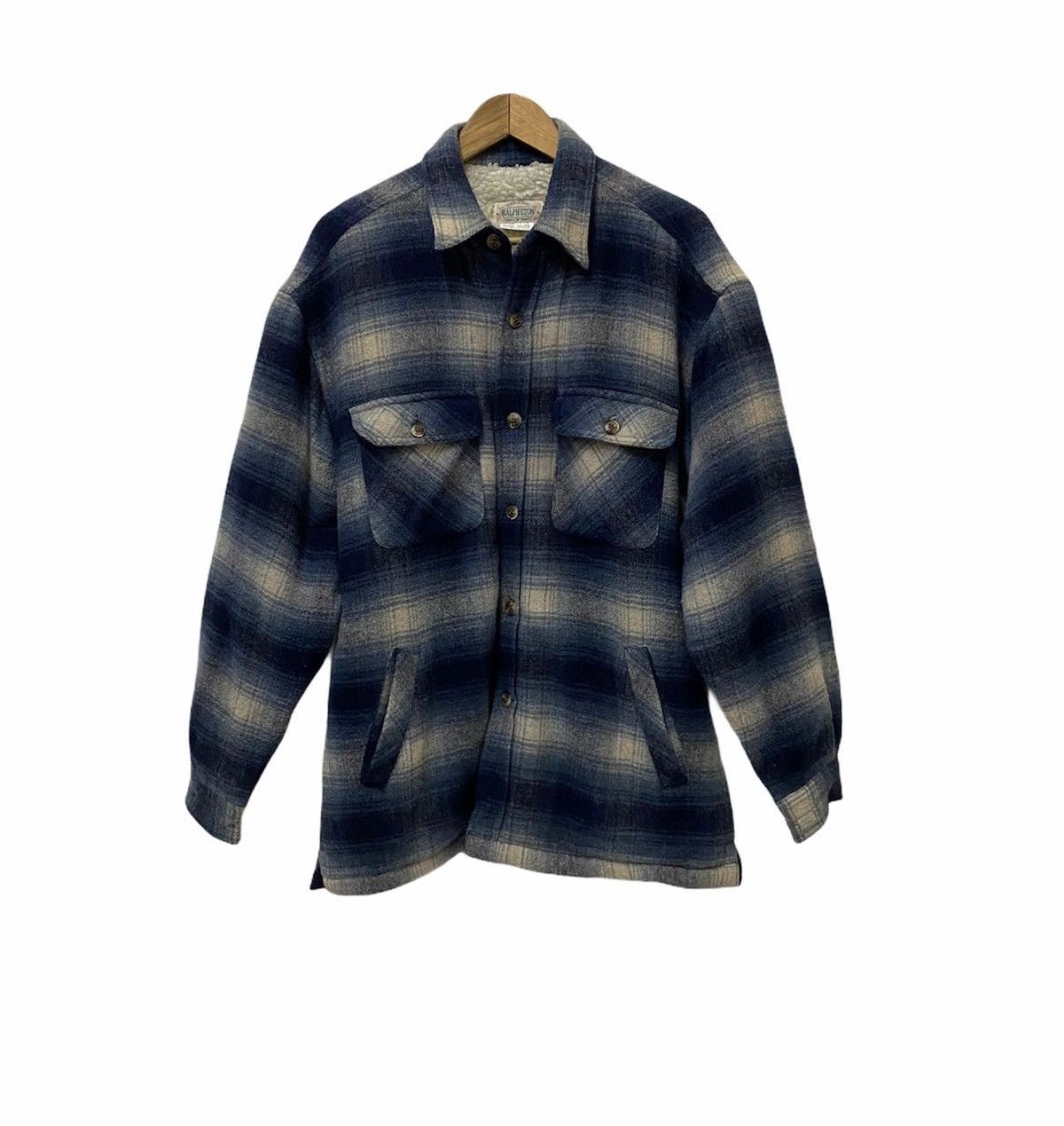 Flannel Vintage Ralph Eton Sherpa Flannel Button Up Shirt Size US L / EU 52-54 / 3 - 6 Thumbnail
