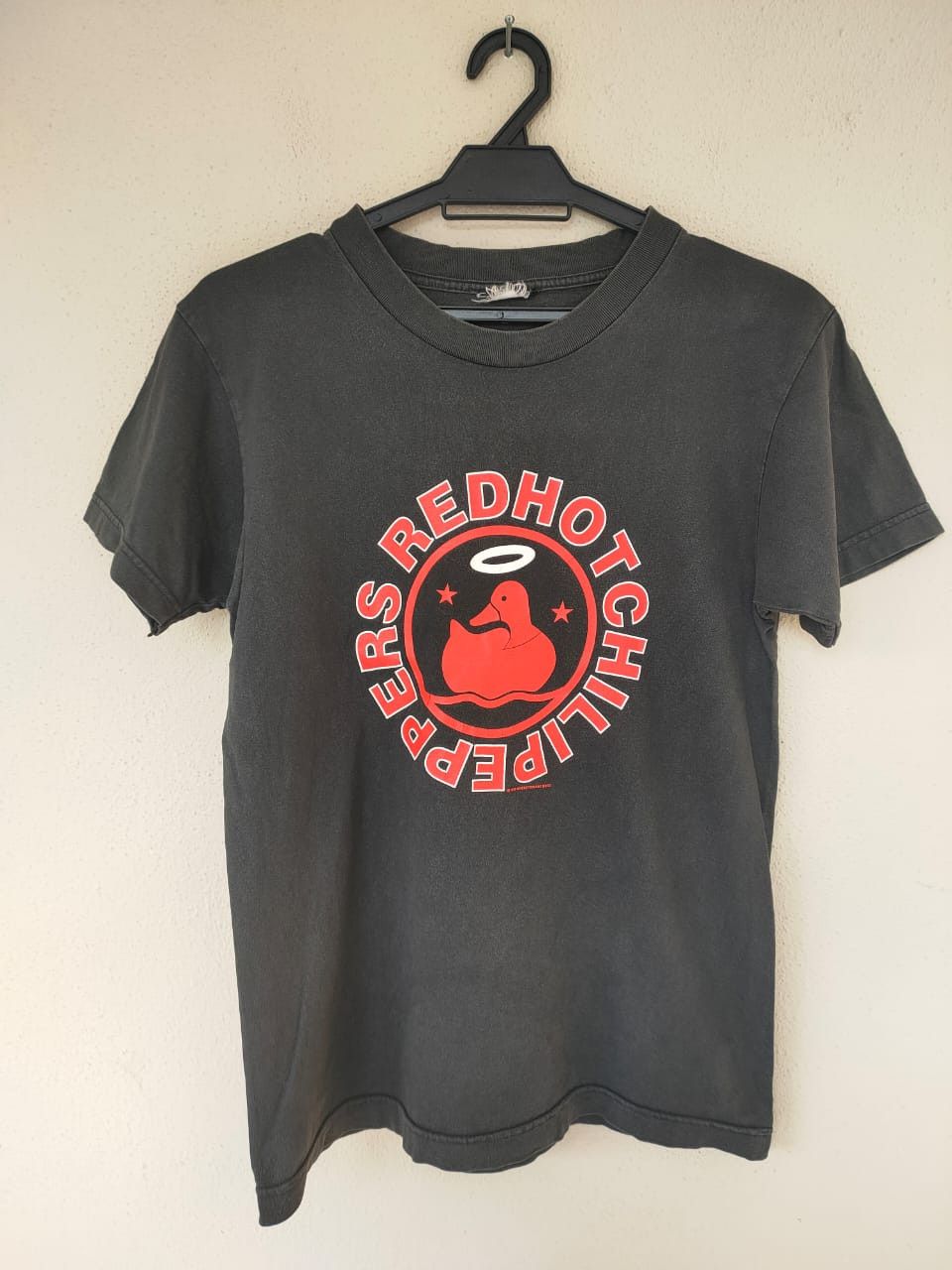 image of Band Tees x Vintage 1999 Vintage Red Hot Chili Pepper Faded T in Black, Men's (Size Small)