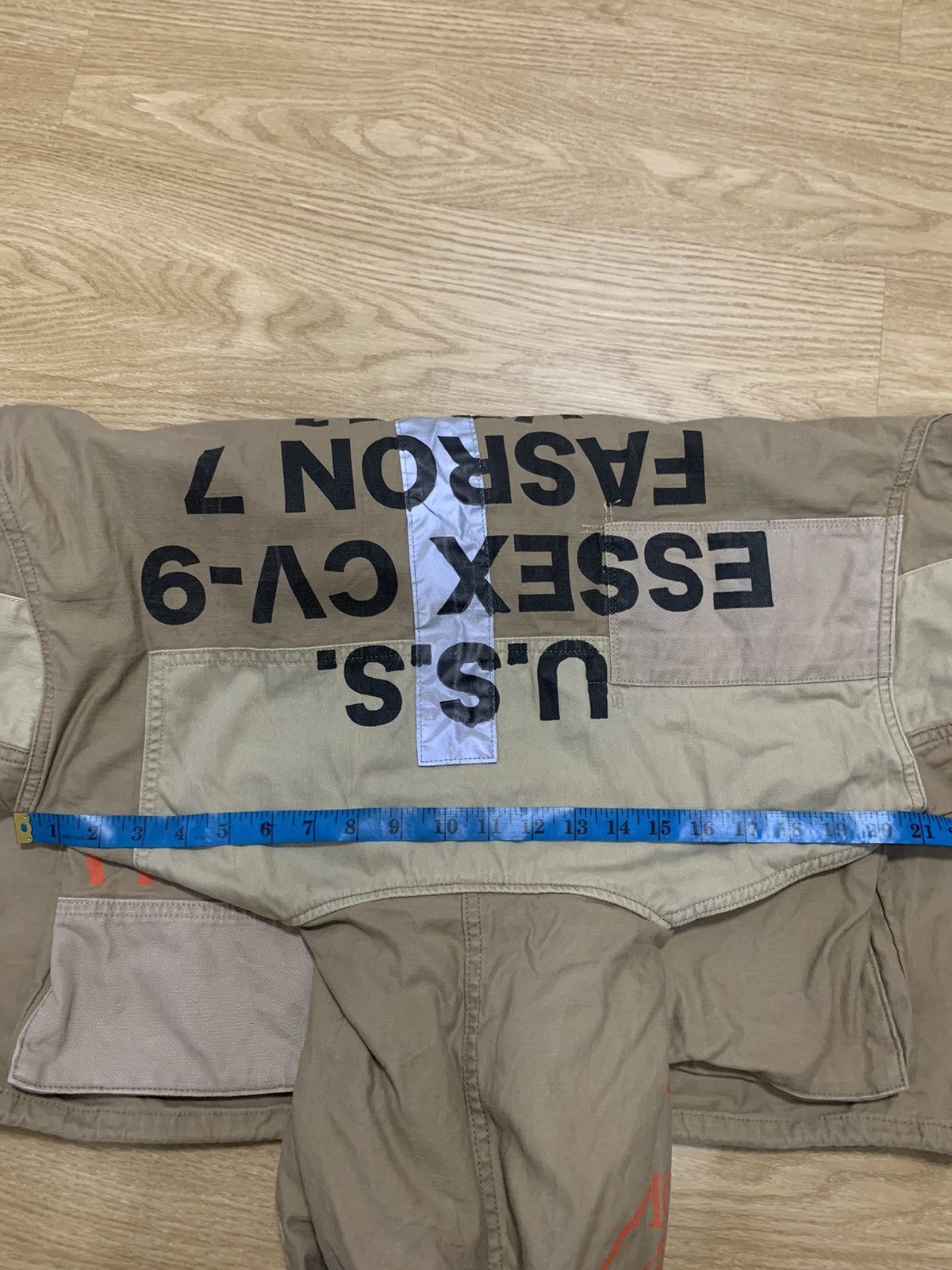 Avirex Avirex Overprint Jacket Army USN USS ESSEX CV-9 F9F PANTHER Size US XXL / EU 58 / 5 - 24 Thumbnail