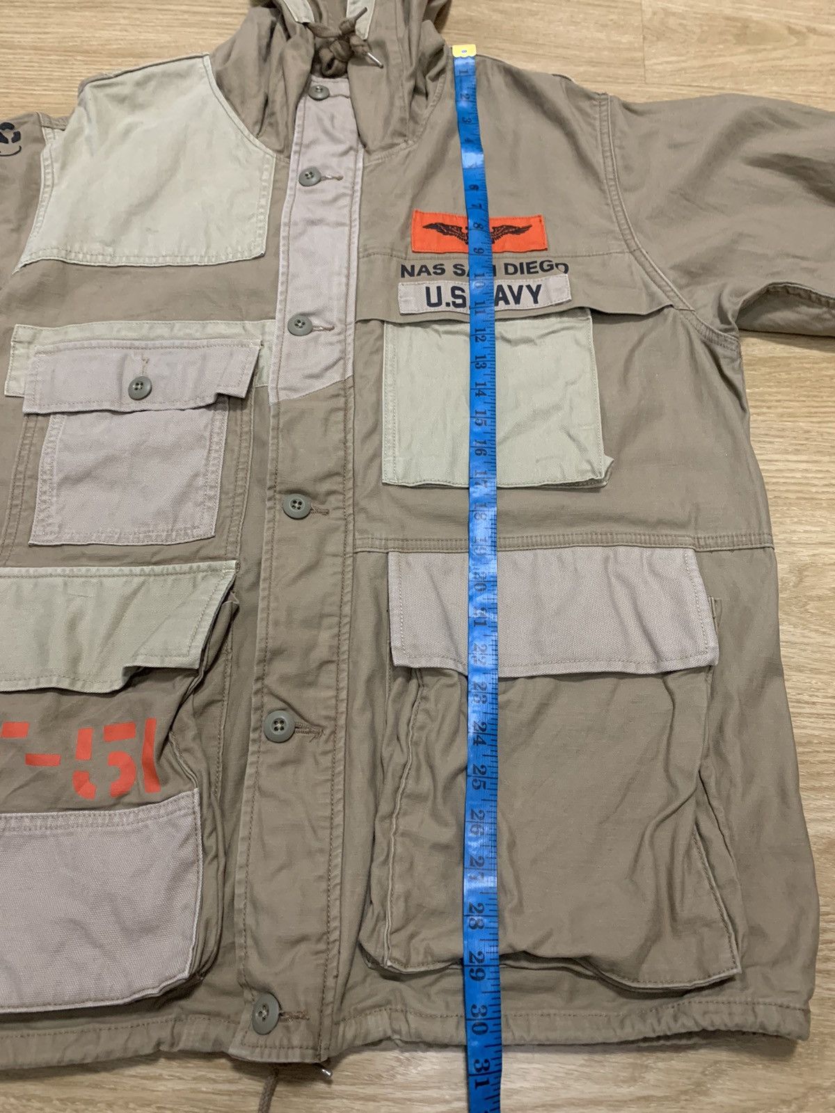 Avirex Avirex Overprint Jacket Army USN USS ESSEX CV-9 F9F PANTHER Size US XXL / EU 58 / 5 - 20 Thumbnail