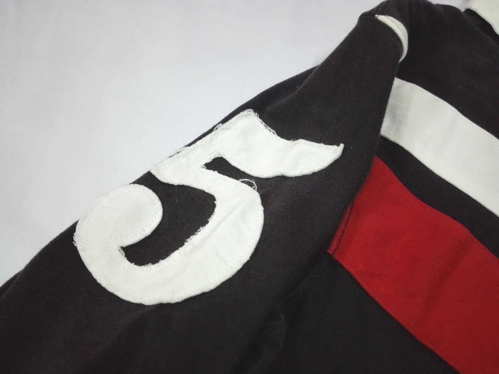 Tommy Hilfiger Vintage TOMMY HILFIGER POLO Rugby Polo Tee Size US L / EU 52-54 / 3 - 4 Thumbnail