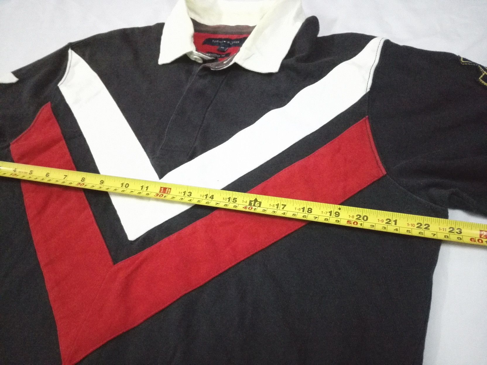 Tommy Hilfiger Vintage TOMMY HILFIGER POLO Rugby Polo Tee Size US L / EU 52-54 / 3 - 9 Thumbnail