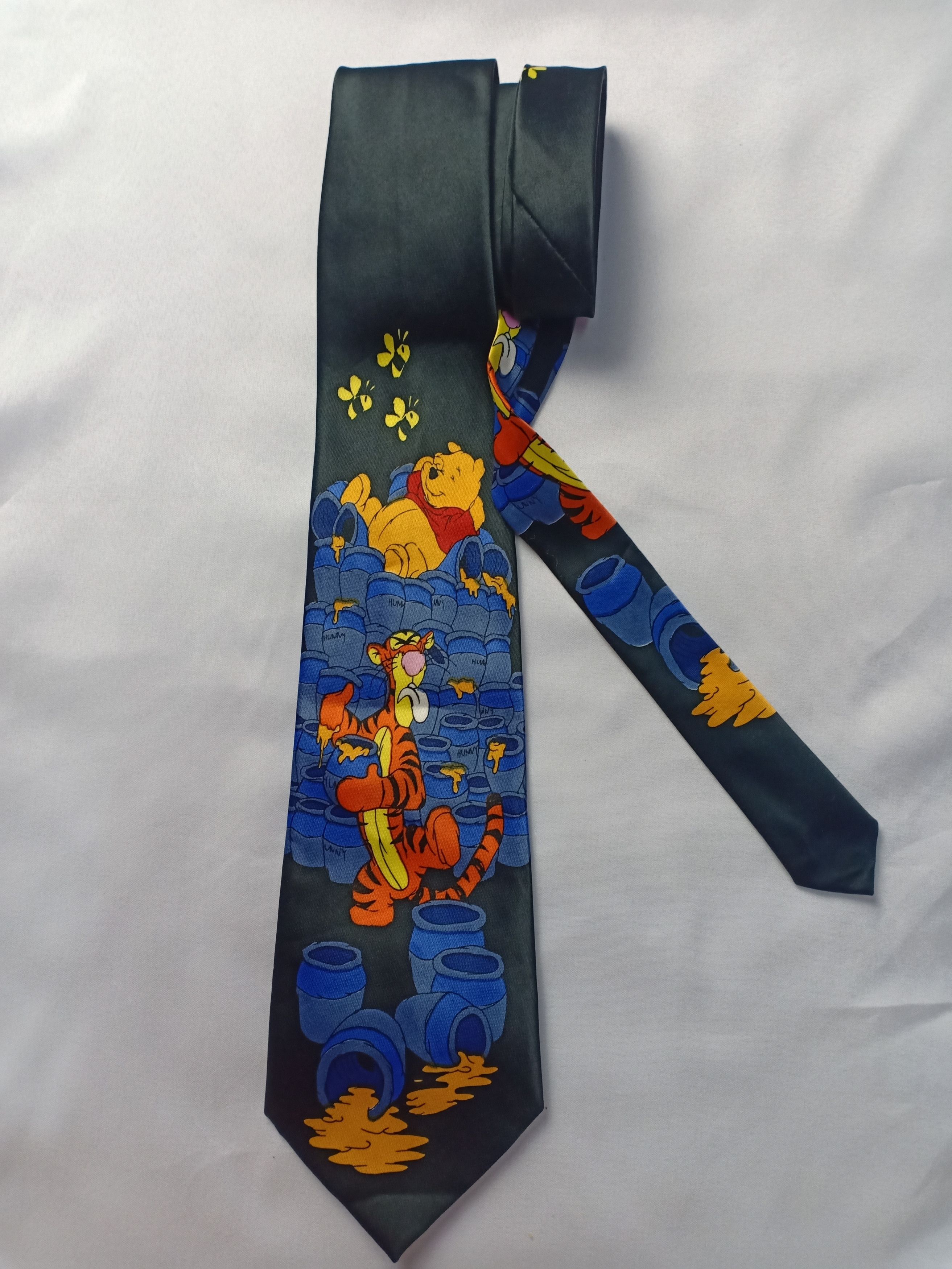 Cartoon Network Pooh and Tigger Finomornasco Hand Made Cartoon Neck Tie Size ONE SIZE - 1 Thumbnail