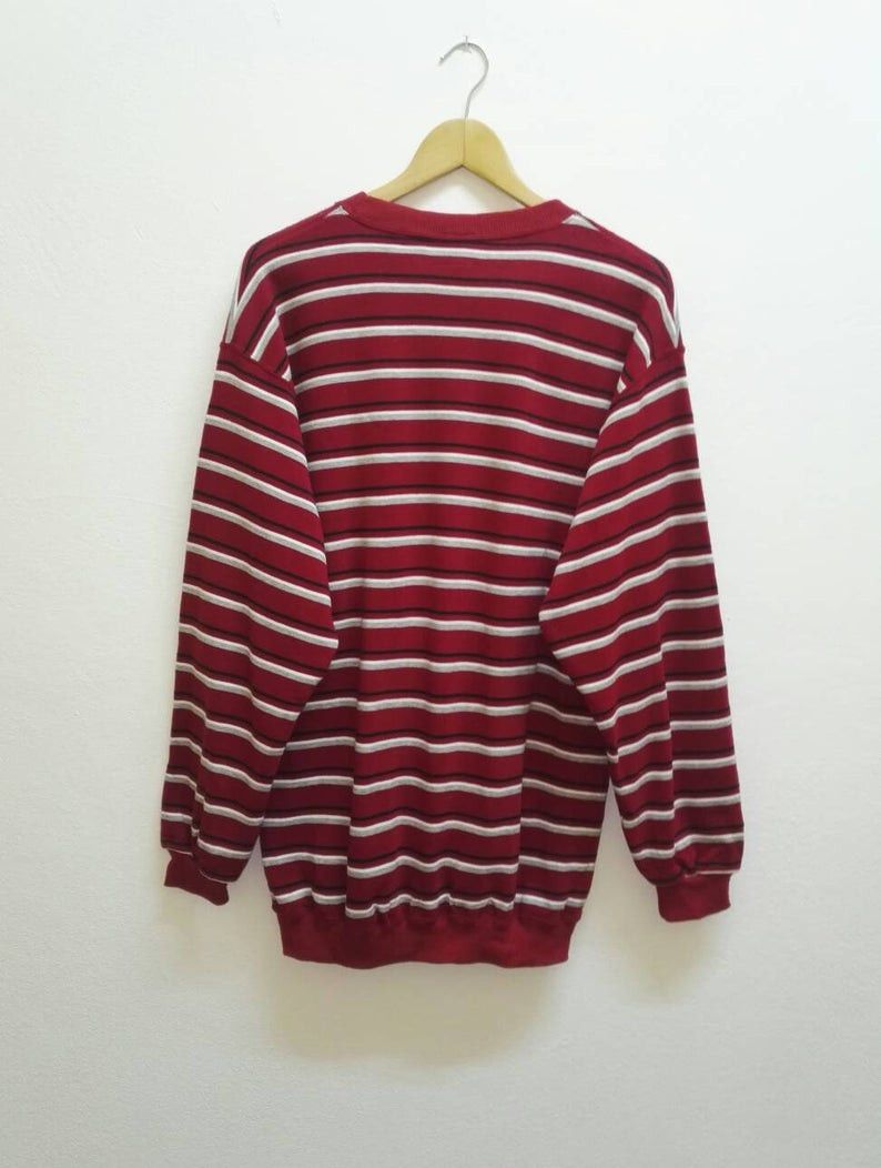 Van 🔥Vintage🔥 VANSPORTS Stripes Sweatshirt /Nirvana/Vans Size US L / EU 52-54 / 3 - 5 Thumbnail
