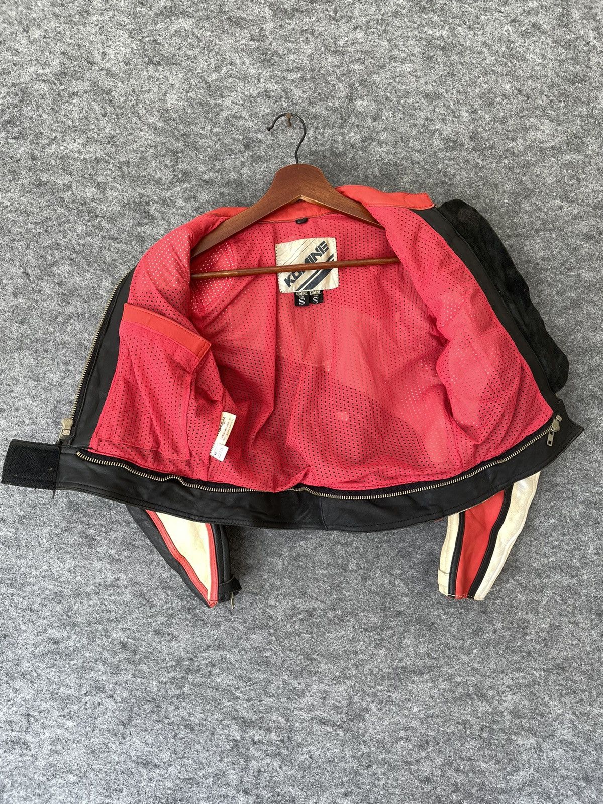 Vintage KOMINE RIDING LEATHER JACKET Size US S / EU 44-46 / 1 - 5 Thumbnail
