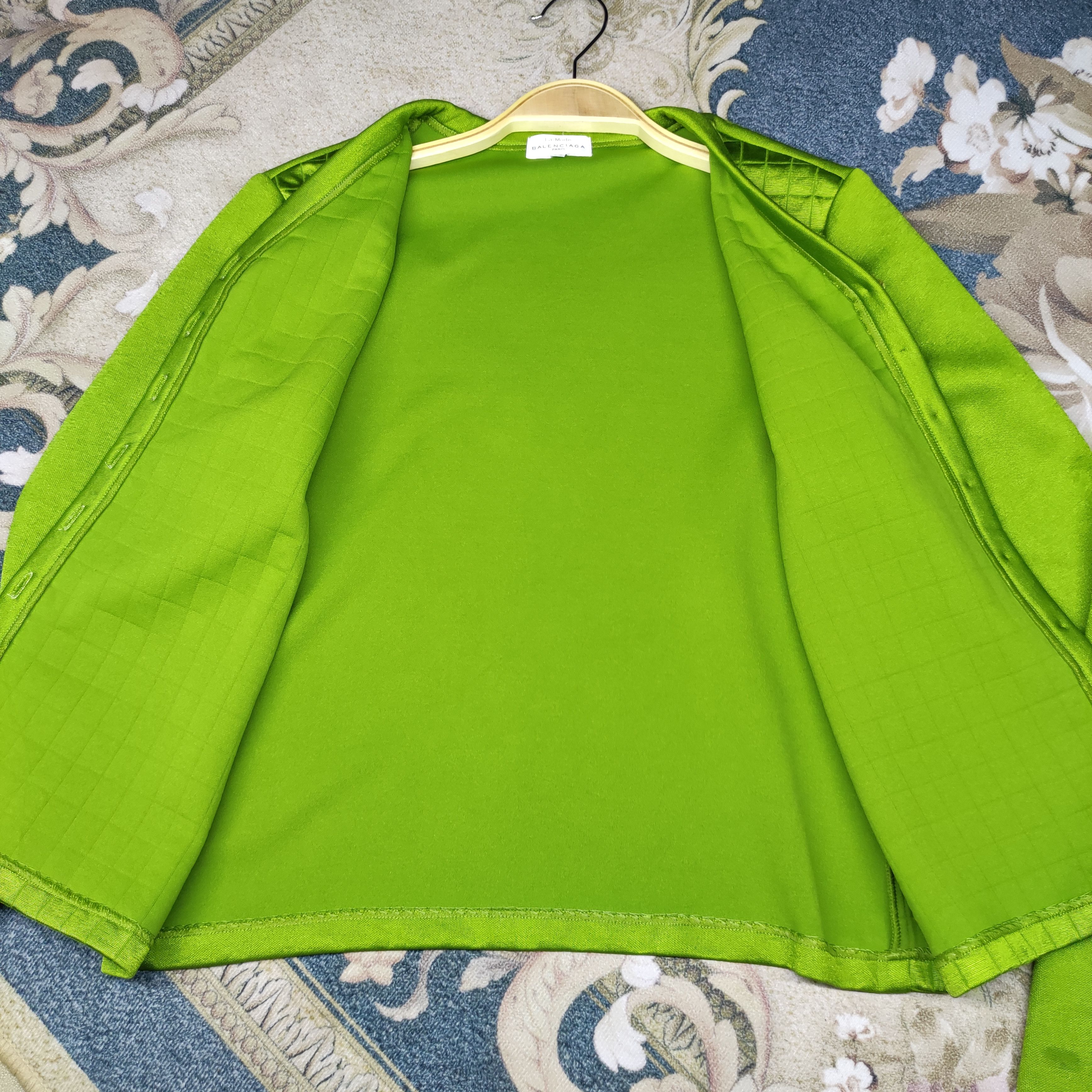 Balenciaga a60 Balenciaga Paris Green Cardigan Size US S / EU 44-46 / 1 - 5 Thumbnail