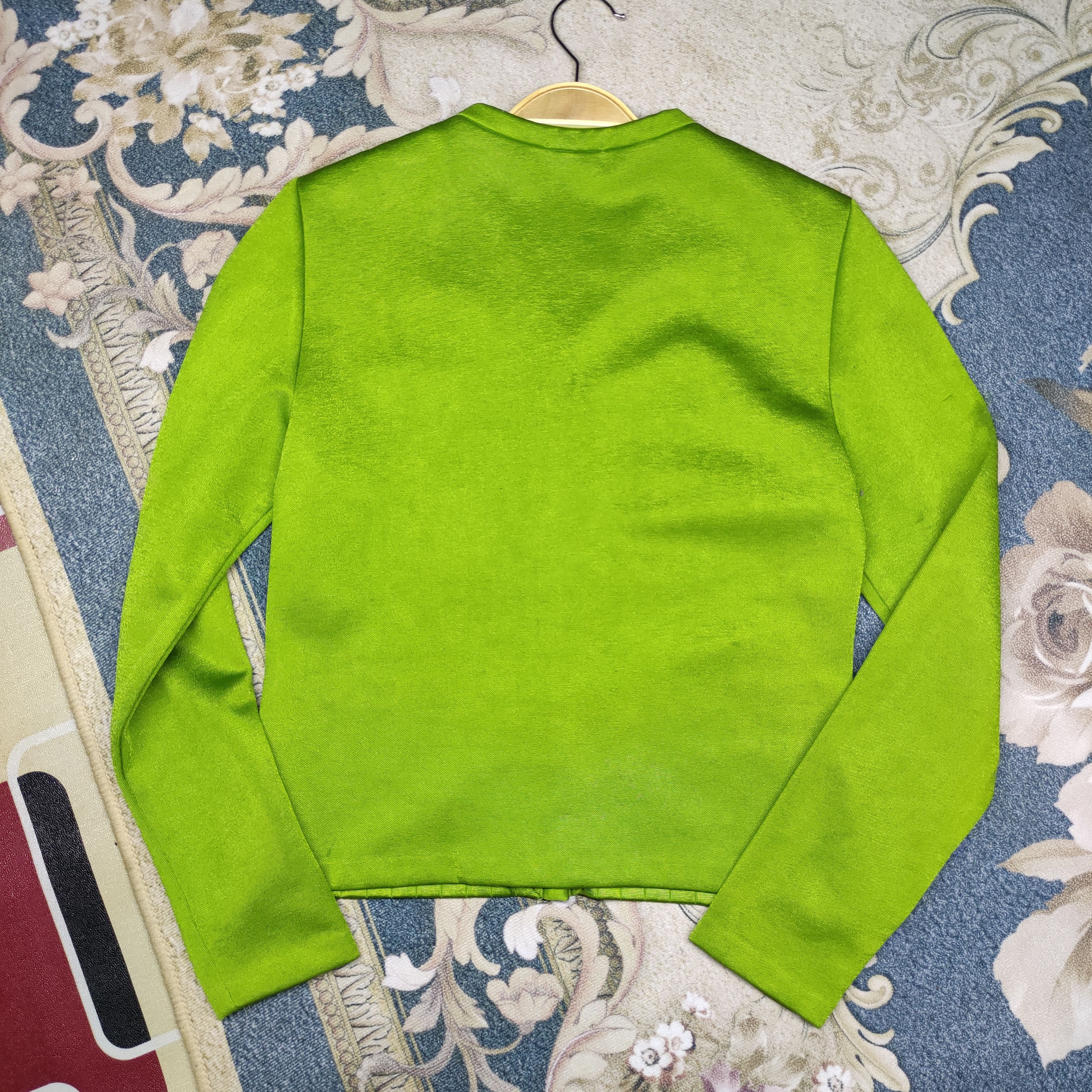 Balenciaga a60 Balenciaga Paris Green Cardigan Size US S / EU 44-46 / 1 - 3 Thumbnail