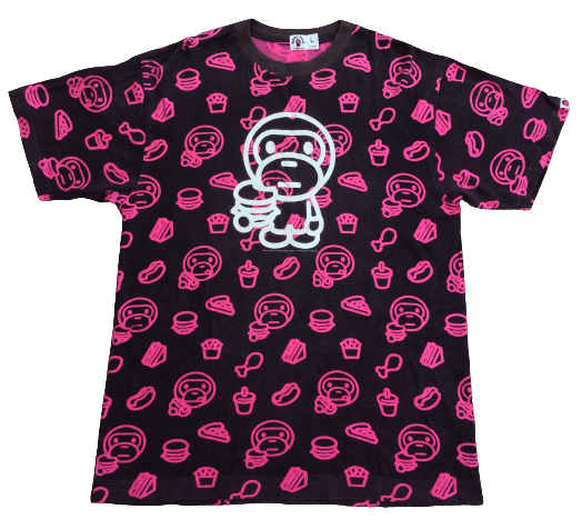 Bape OG Baby Milo Junk Food Tee Size US L / EU 52-54 / 3 - 1 Thumbnail