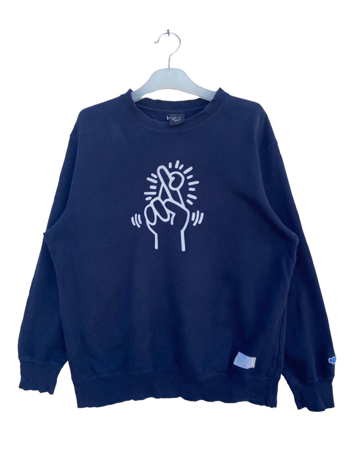 Japanese Brand Vintage Keith Haring X Uniqlo sweatshirt Size US L / EU 52-54 / 3 - 1 Thumbnail