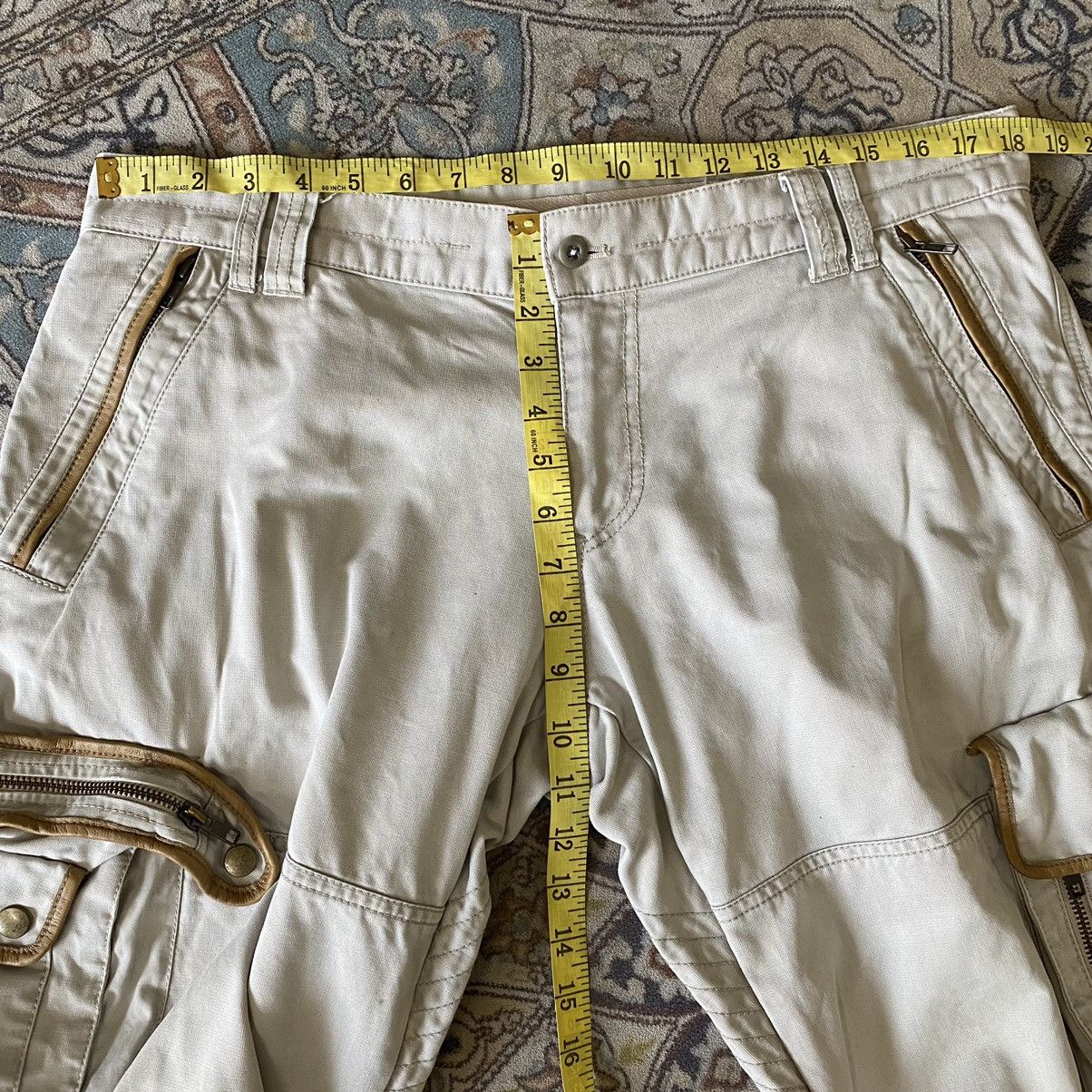 Japanese Brand PRIGS Japan Cargo Pants Leather Trimmed Multi Pocket Size US 35 - 18 Thumbnail