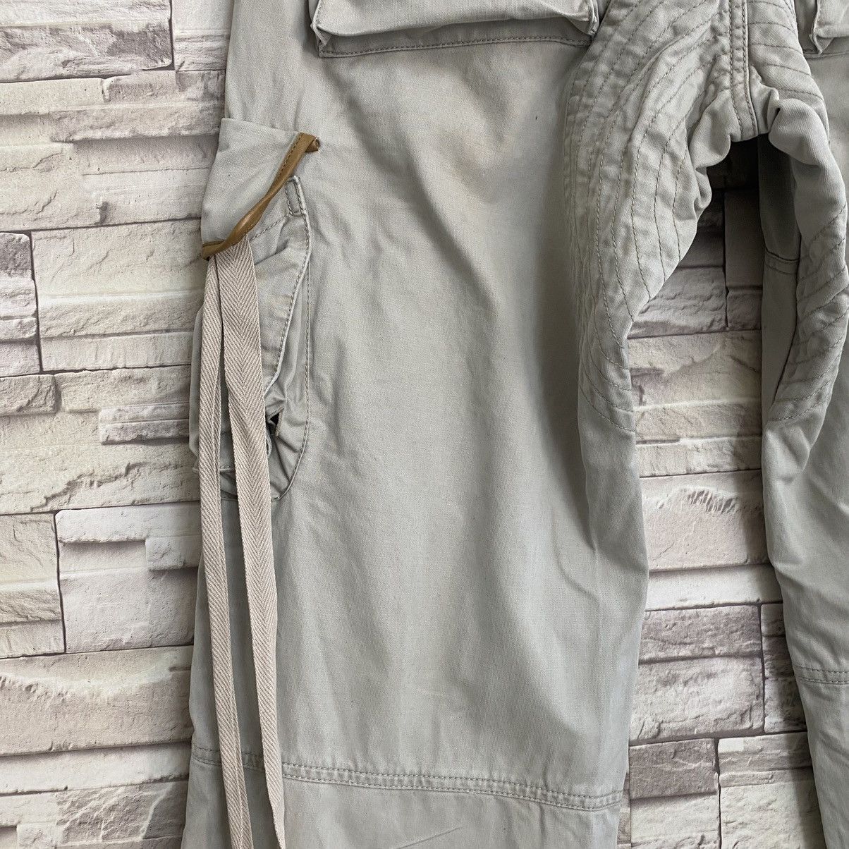 Japanese Brand PRIGS Japan Cargo Pants Leather Trimmed Multi Pocket Size US 35 - 14 Thumbnail